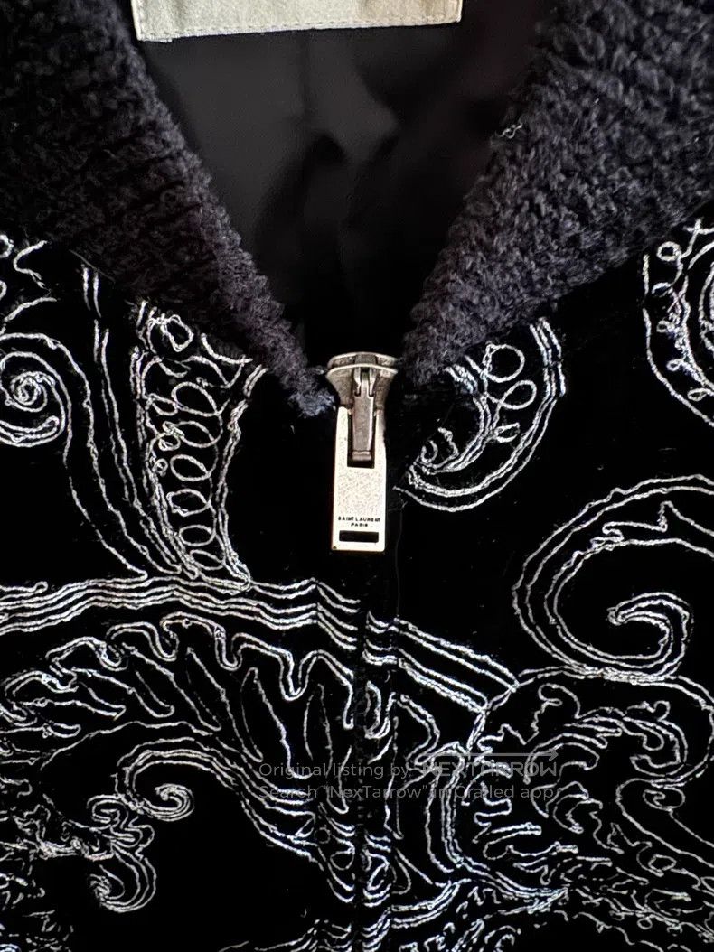 Saint Laurent Paris Saint Laurent Paris Baroque Silver Thread Embroidered Tote Size US S / EU 44-46 / 1 - 6 Thumbnail