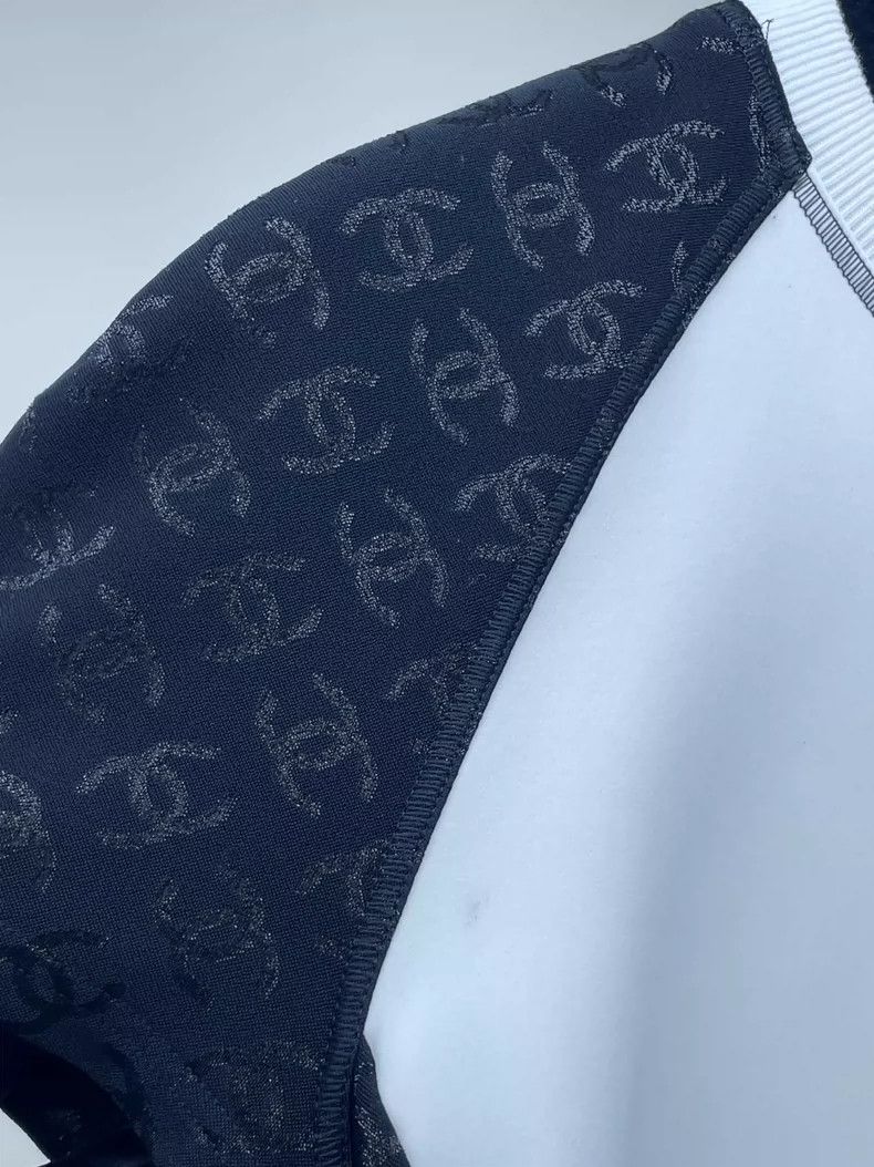 Chanel Chanel 24C black and white color matching logo elastic slim Size XS / US 0-2 / IT 36-38 - 4 Thumbnail