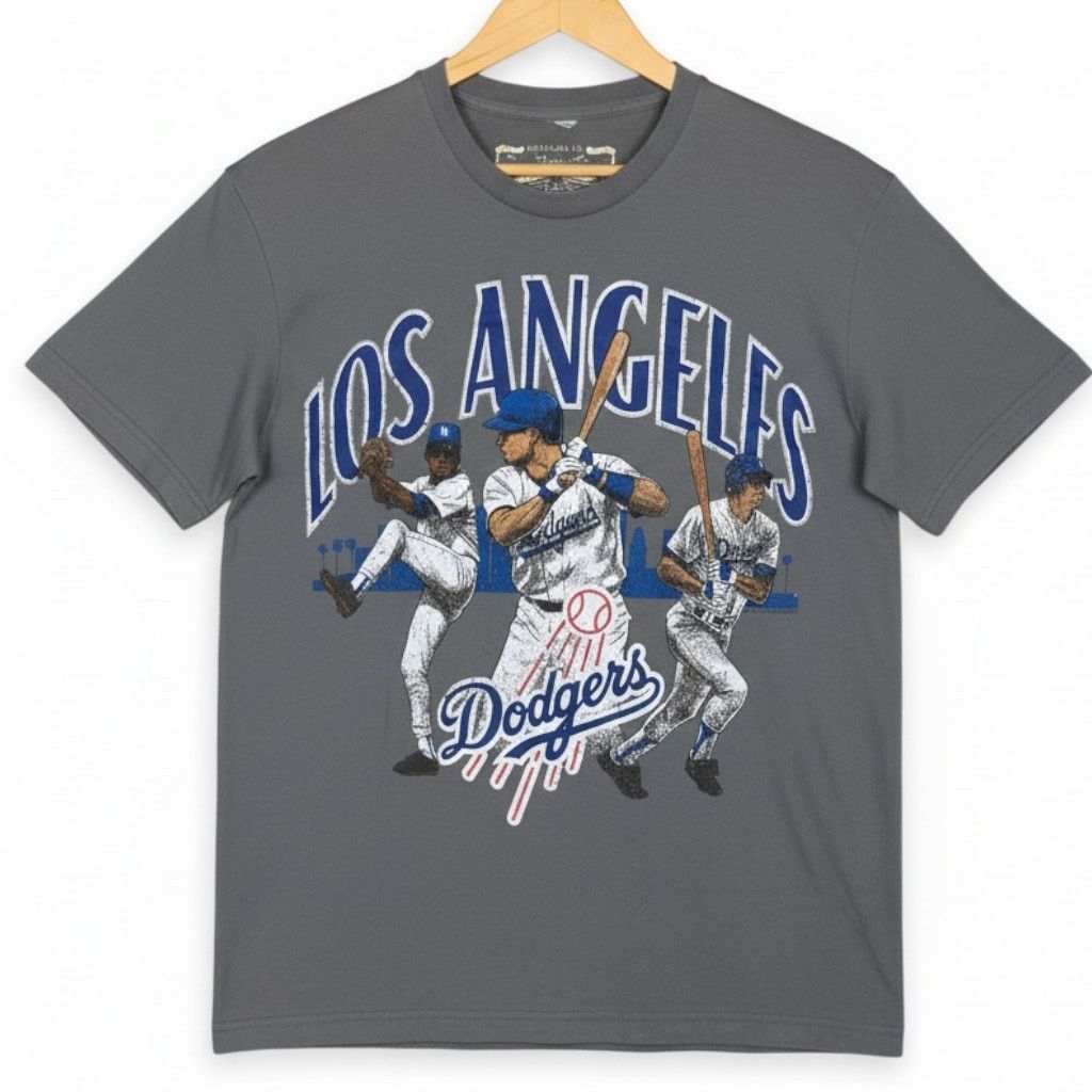 Mitchell & Ness Los Angeles Dodgers Men’s L Mitchell & Ness T-Shirt 2 Sided Size US L / EU 52-54 / 3 - 1 Thumbnail