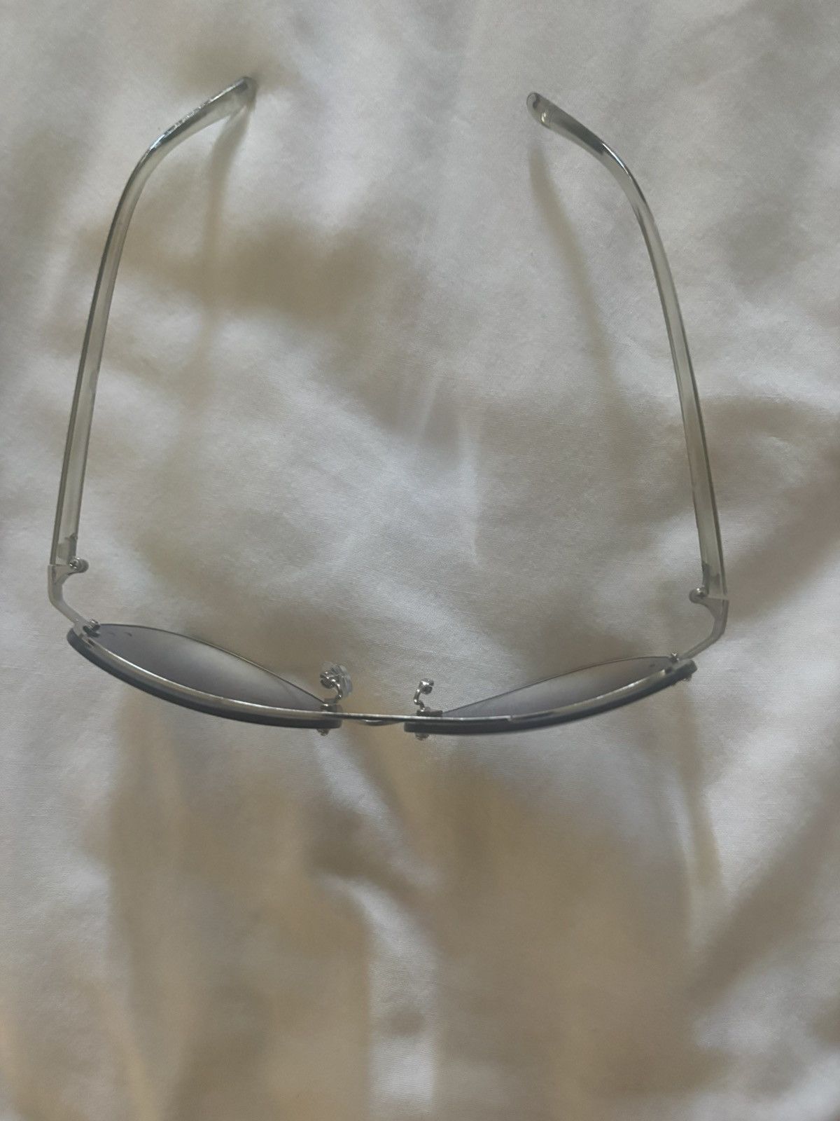 Other Women’s Diamond Stud Silver Metal Aviator Sunglasses Size ONE SIZE - 7 Thumbnail