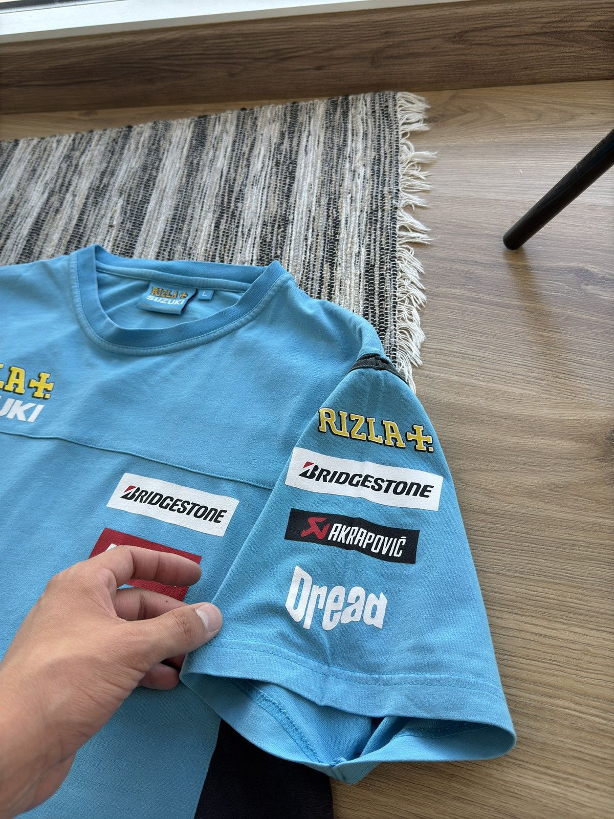 Other Rizla Suzuki Racing Team Big Logo Blue T-shirt Size L Men Size US L / EU 52-54 / 3 - 5 Thumbnail