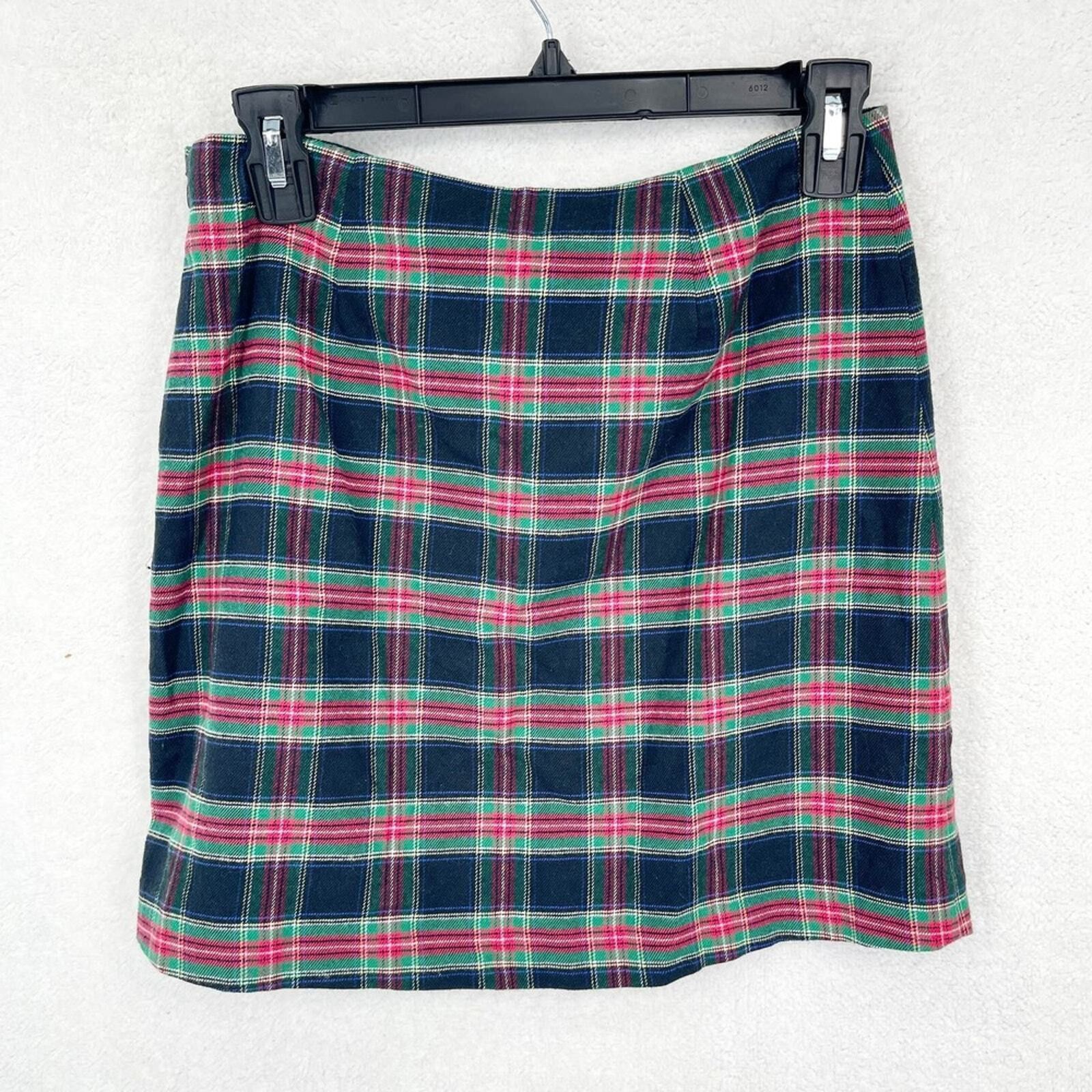 Vineyard Vines Vineyard Vines Flannel Plaid Stamp Mini Pencil Red Skirt 0 Size 25" / US 0 / IT 36 - 5 Thumbnail