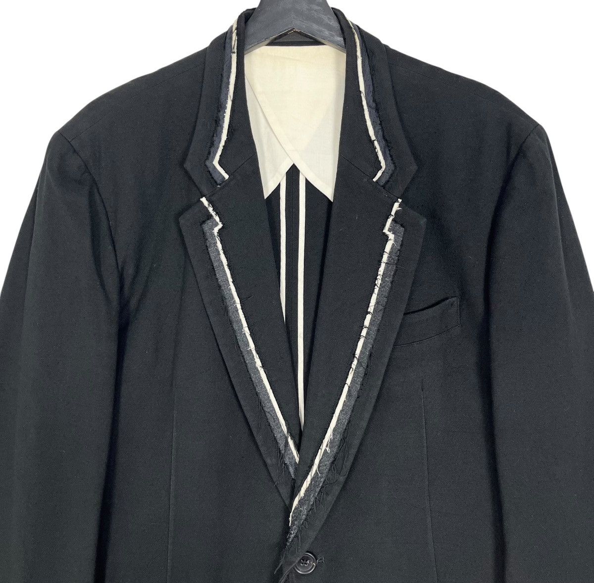 Designer × Japanese Brand × Yohji Yamamoto Y’s Yohji Yamamoto Single Button Blazer Jacket Size US L / EU 52-54 / 3 - 3 Thumbnail