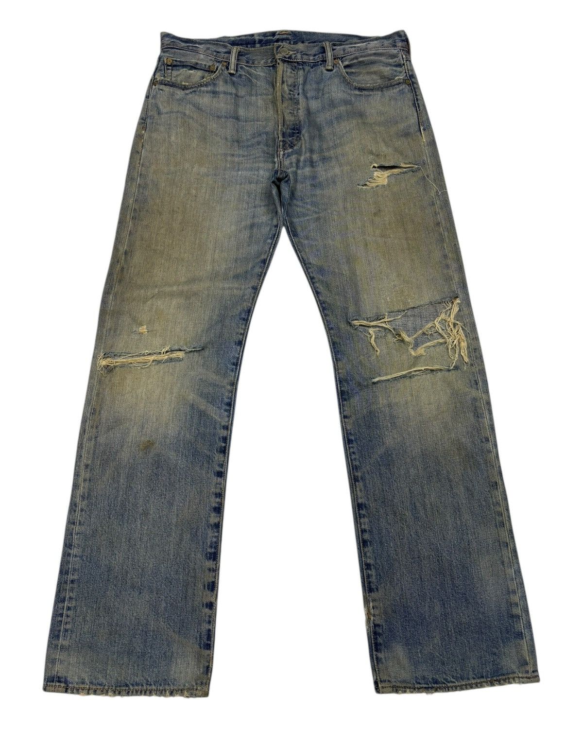 Levi's × Undercover 🔥LEVIS 501 THRASHED MUD WASH RUSTY DISTRESS UNDERCOVER STYLE Size US 36 / EU 52 - 1 Thumbnail
