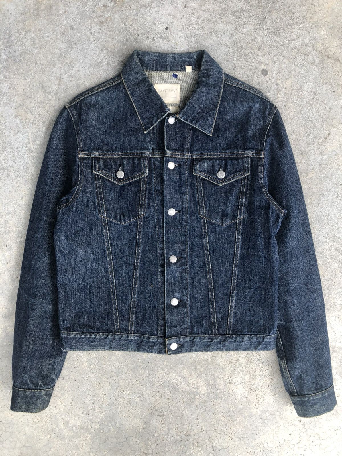 Helmut Lang Helmut Lang Classic Raw Denim Jacket Size US L / EU 52-54 / 3 - 1 Thumbnail
