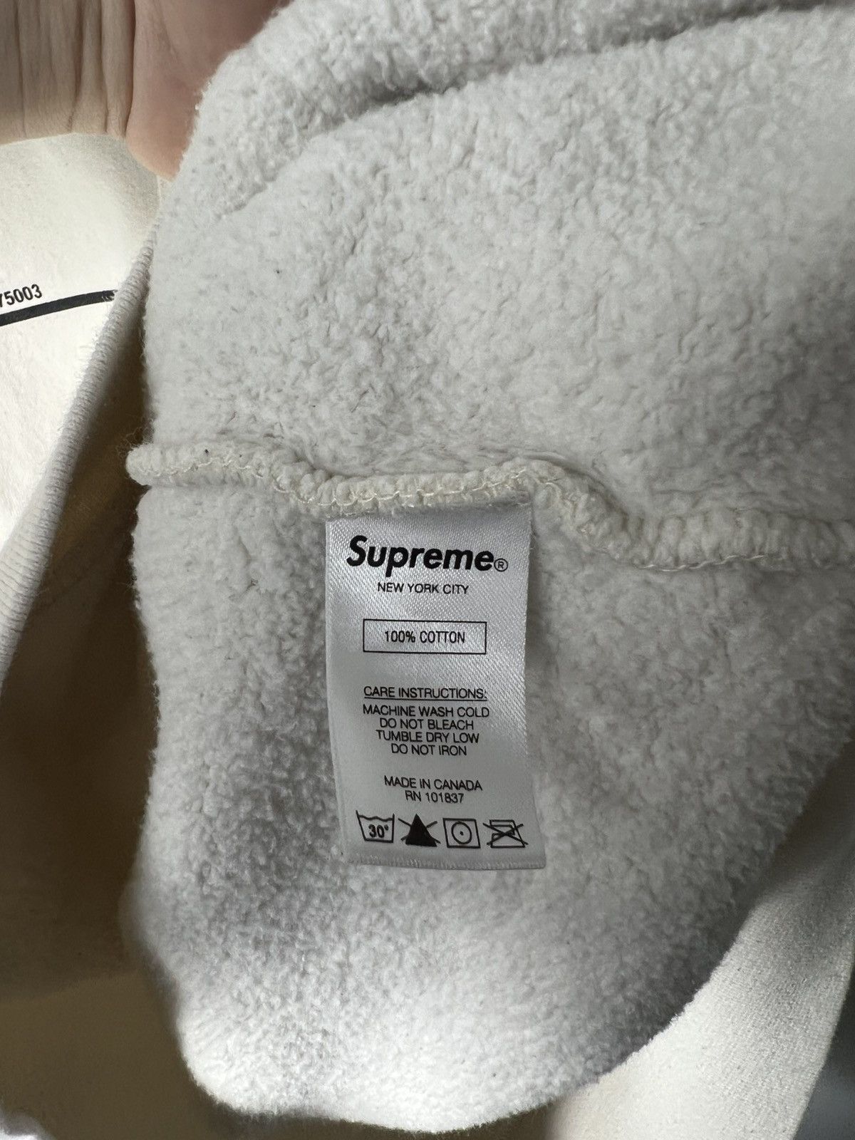 Supreme Y2k streetwear sk8 Supreme Paris France Cream Hoodie Size US L / EU 52-54 / 3 - 13 Thumbnail