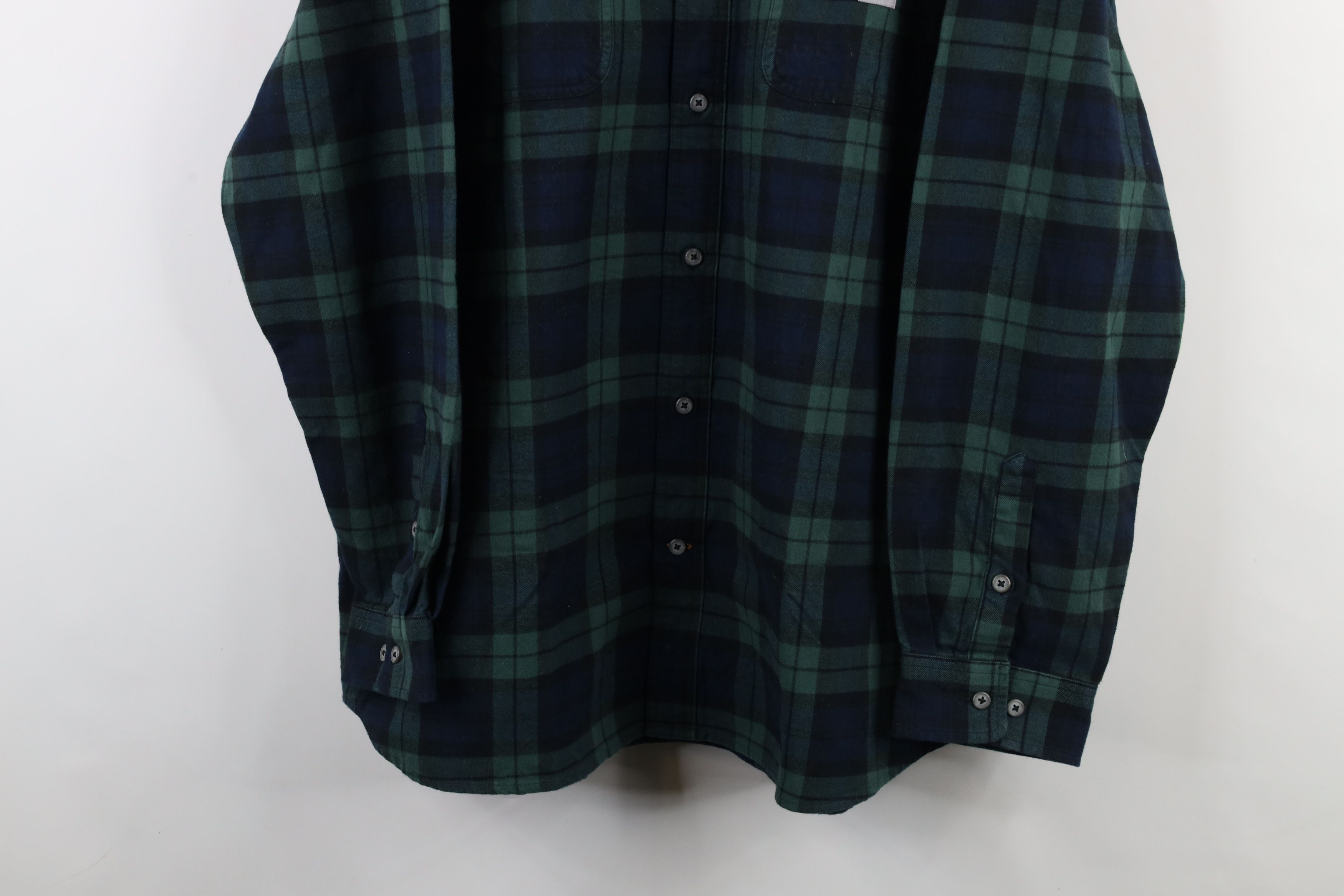 Carhartt × Vintage Vintage Carhartt Loose Fit Flannel Button Shirt Jacket Plaid Size US XXL / EU 58 / 5 - 3 Thumbnail