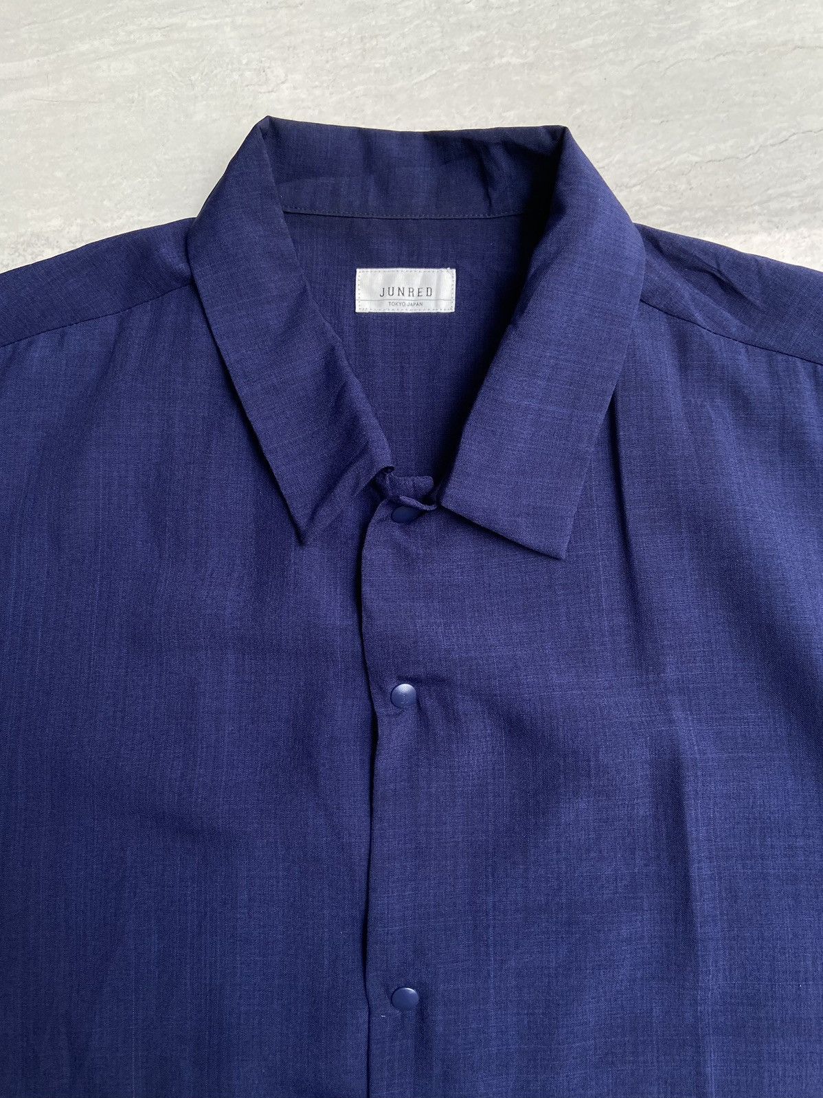 Designer × Japanese Brand × Jun Takahashi JUNRED TOKYO JAPAN Navy Shirt Size US XL / EU 56 / 4 - 4 Thumbnail