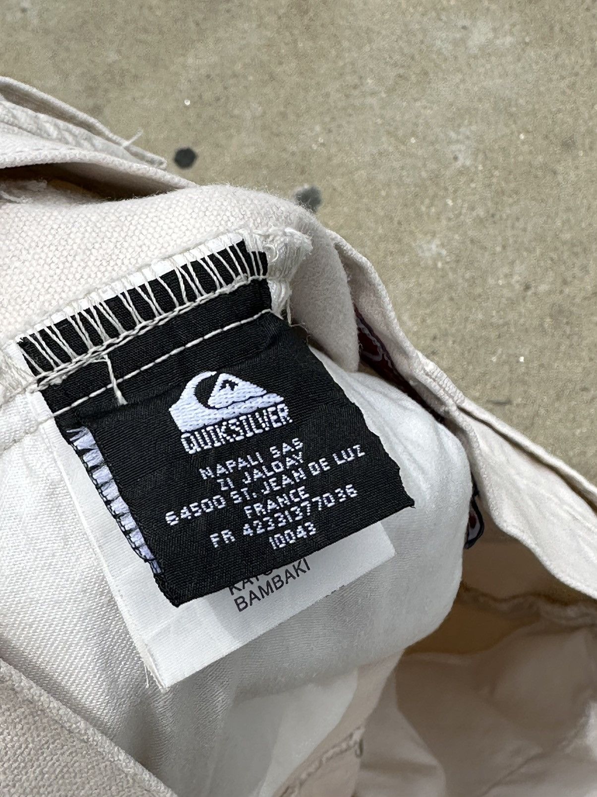 Quiksilver × Vintage 🚨Vintage Quiksilver 90s Embriodered Logo Canvas Shorts Size US 34 / EU 50 - 4 Thumbnail