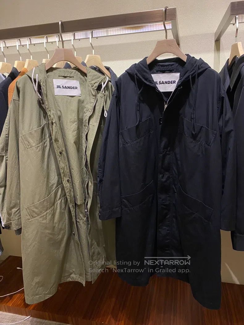 Jil Sander Jil Sander size 46 Long Hooded Trench Coat Jacket Size US S / EU 44-46 / 1 - 1 Thumbnail
