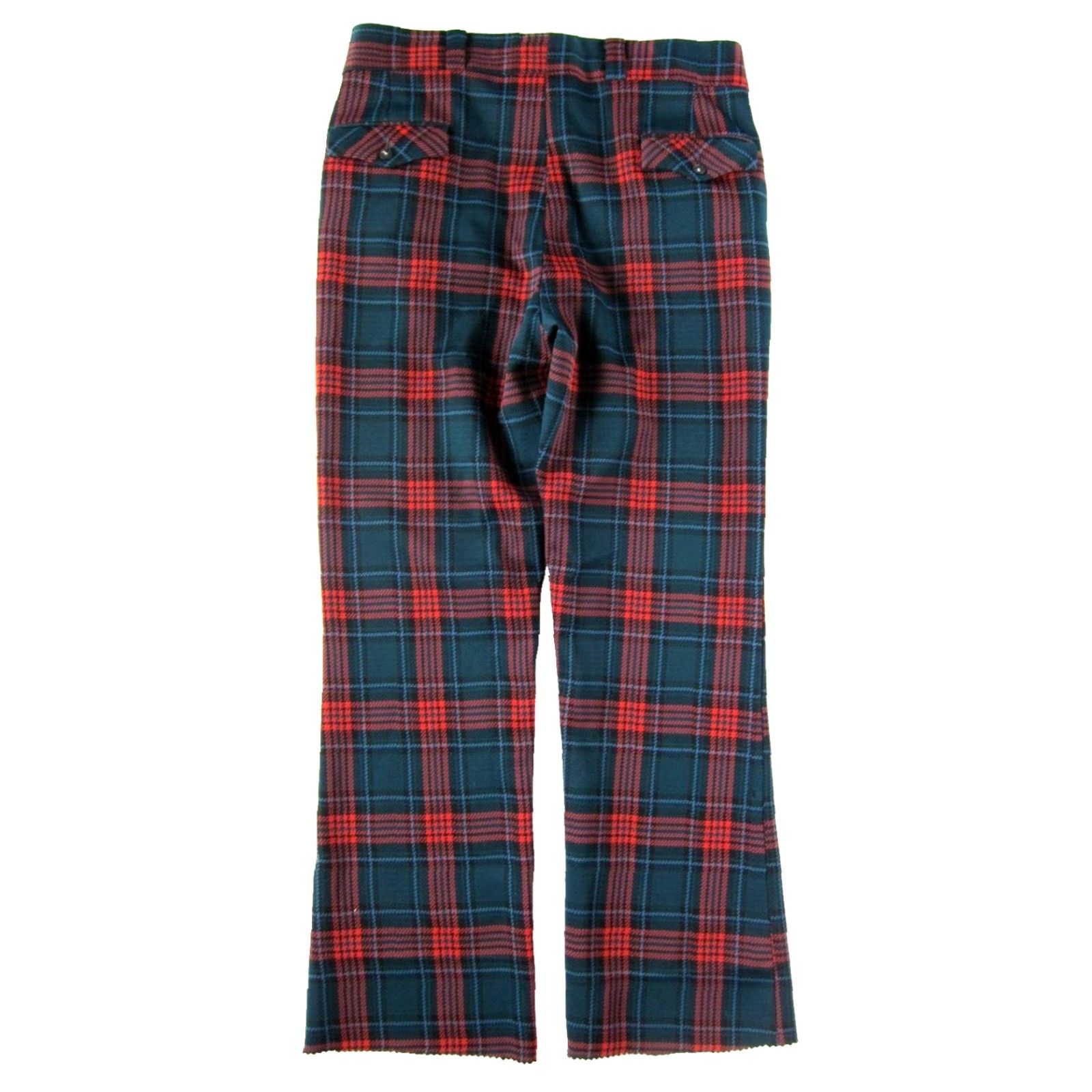 Vintage VTG Sansabelt Jaymar Green Plaid Knit Retro Golf Slack Trouser Pant Men 34 Size US 34 / EU 50 - 2 Thumbnail