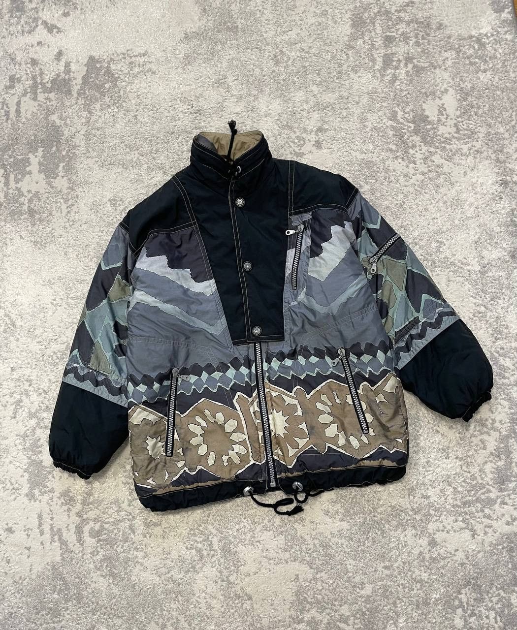Other Vintage 90s Magic Venture Camo Ski Jacket Men Tribal Pattern Size US M / EU 48-50 / 2 - 2 Thumbnail