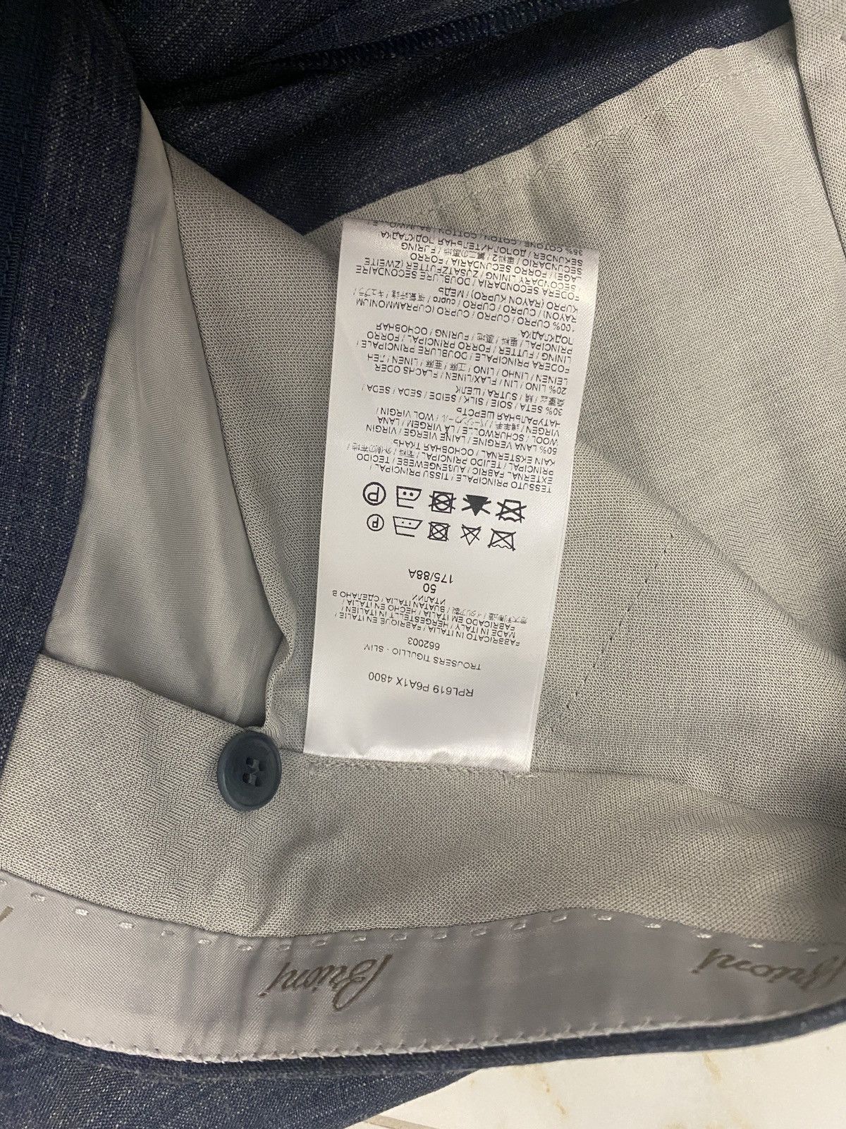 Brioni Brioni Bluette Slim Trousers Size US 34 / EU 50 - 6 Thumbnail
