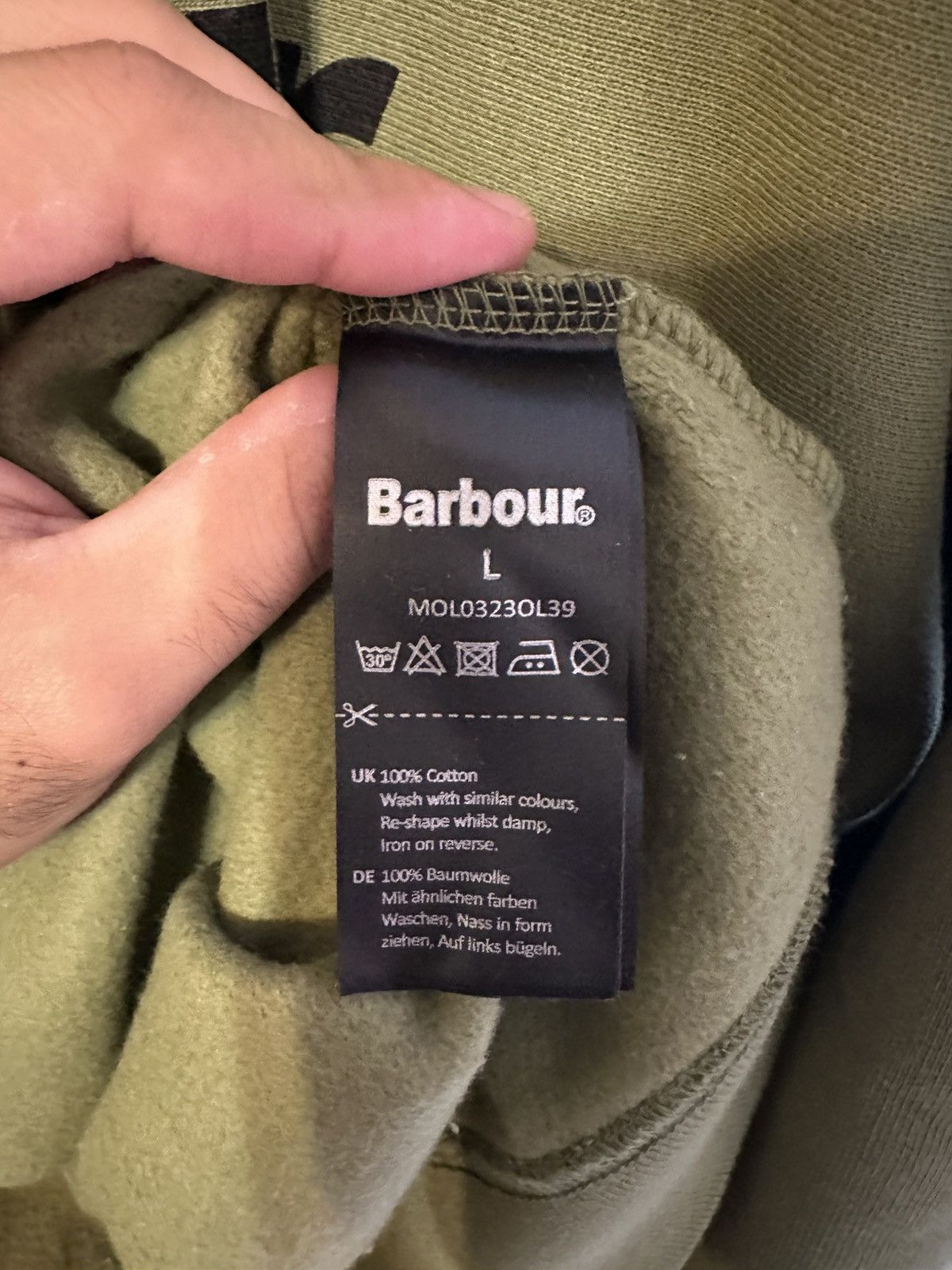 Bape × Barbour Bape Barbour crew Size US L / EU 52-54 / 3 - 8 Thumbnail