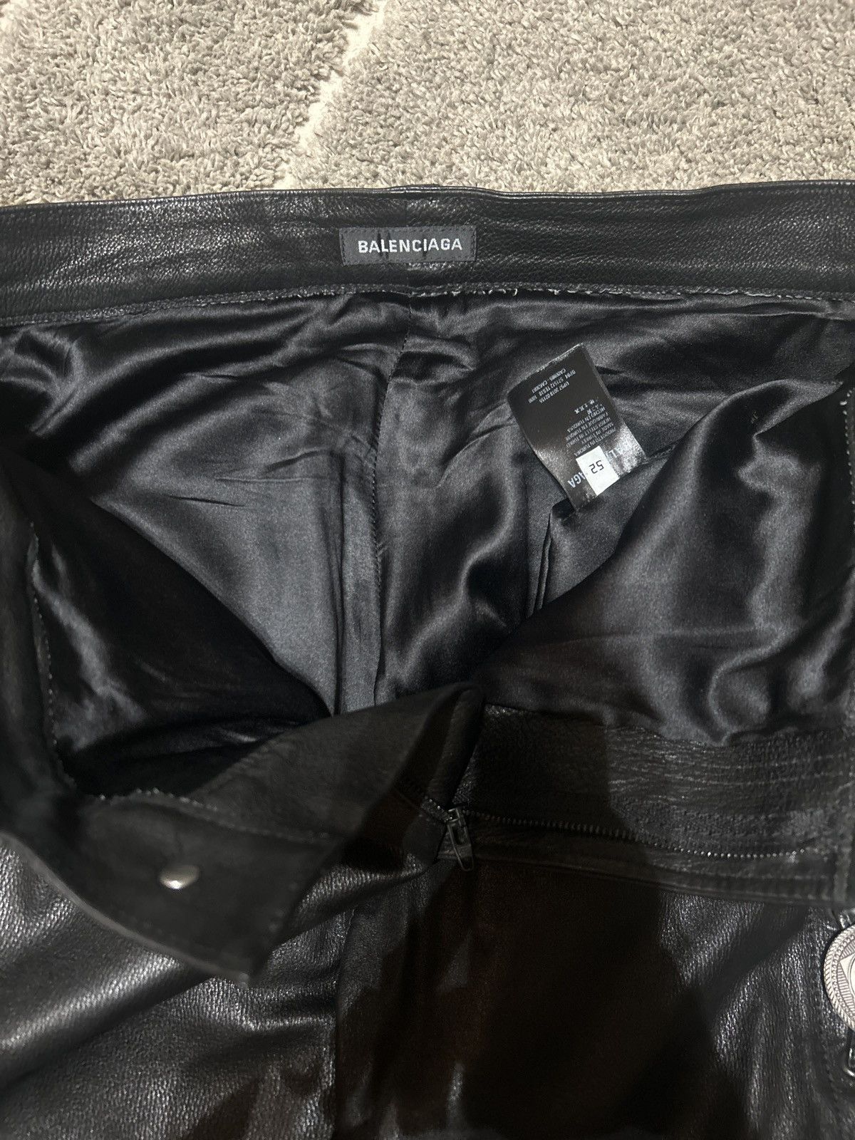 Balenciaga Balenciaga Choncho Leather Jeans Size US 32 / EU 48 - 3 Thumbnail