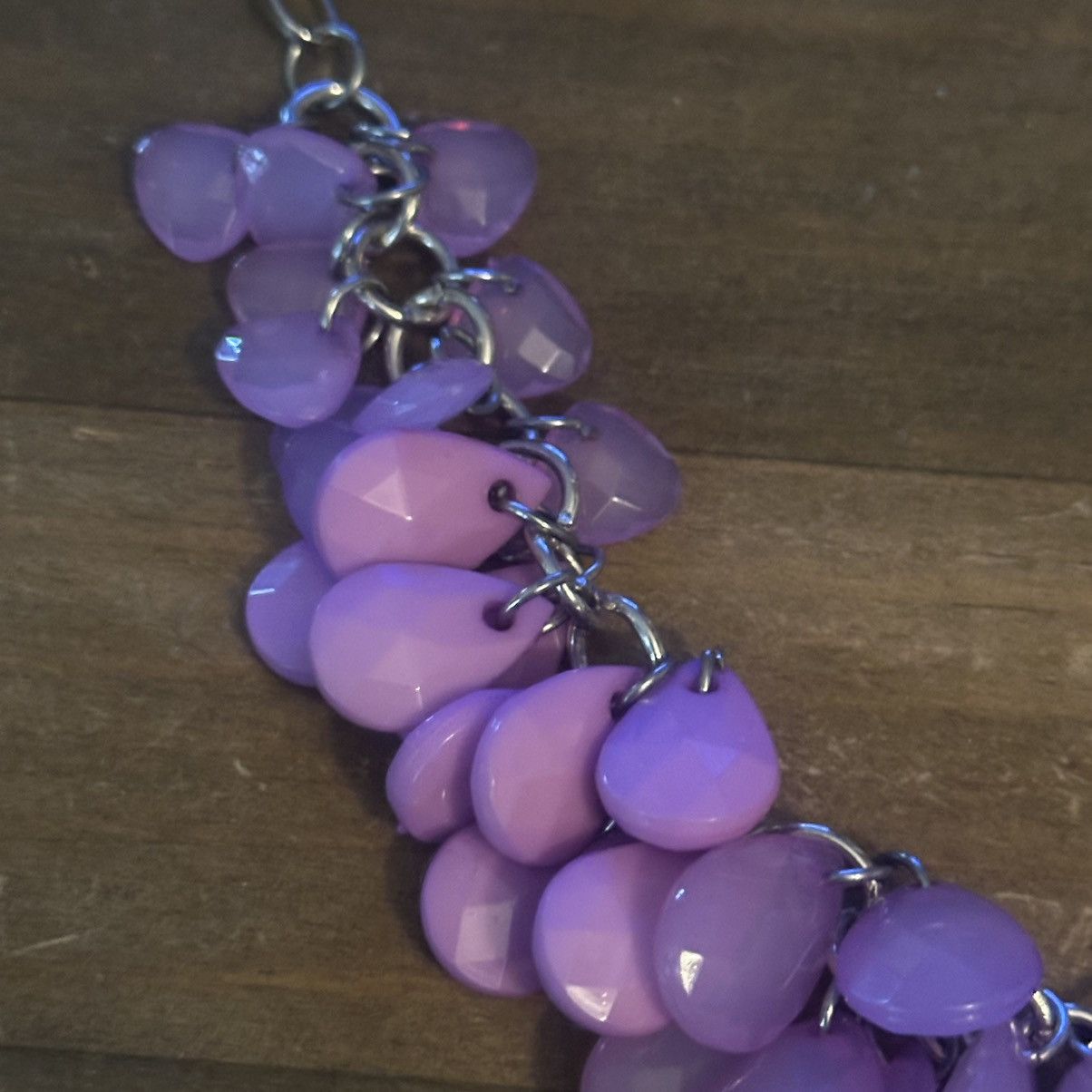 Other Purple cluster teardrop necklace Size ONE SIZE - 4 Thumbnail