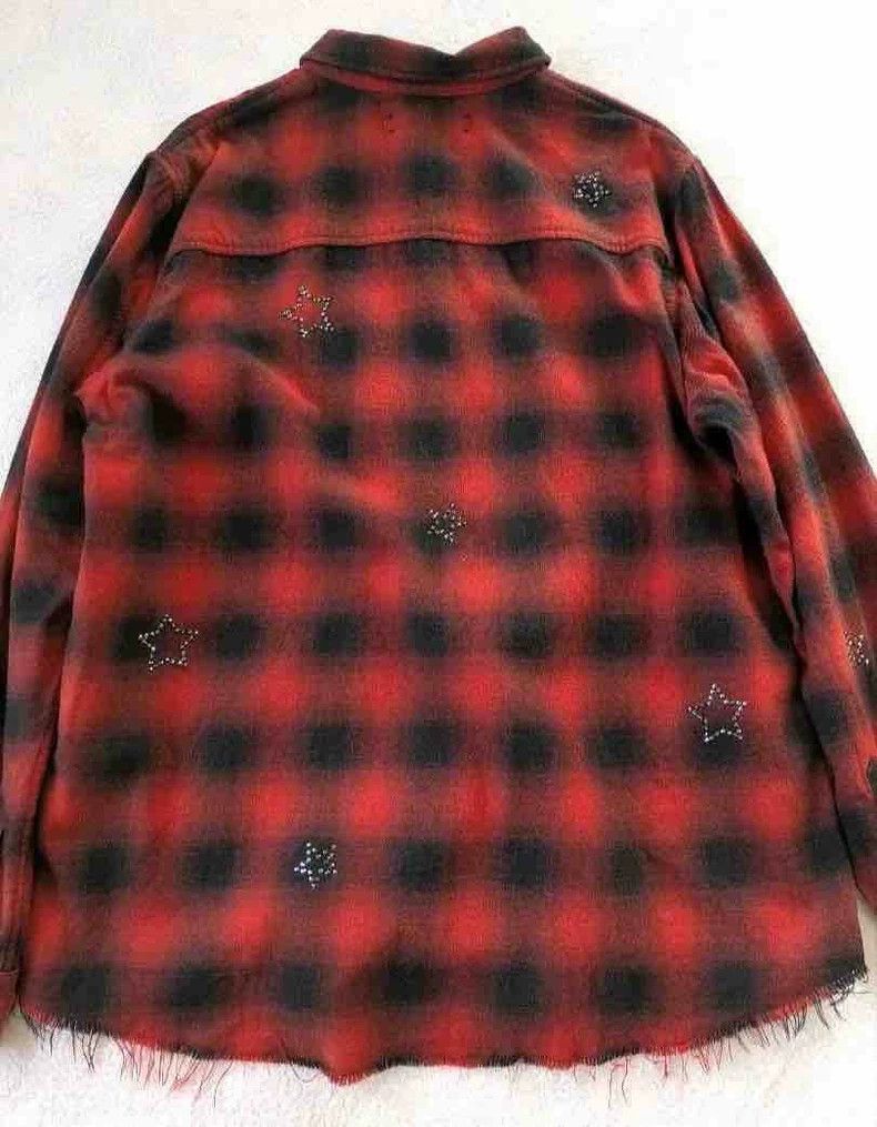 Amiri Amiri red dyed star diamond shirt Size US L / EU 52-54 / 3 - 7 Thumbnail