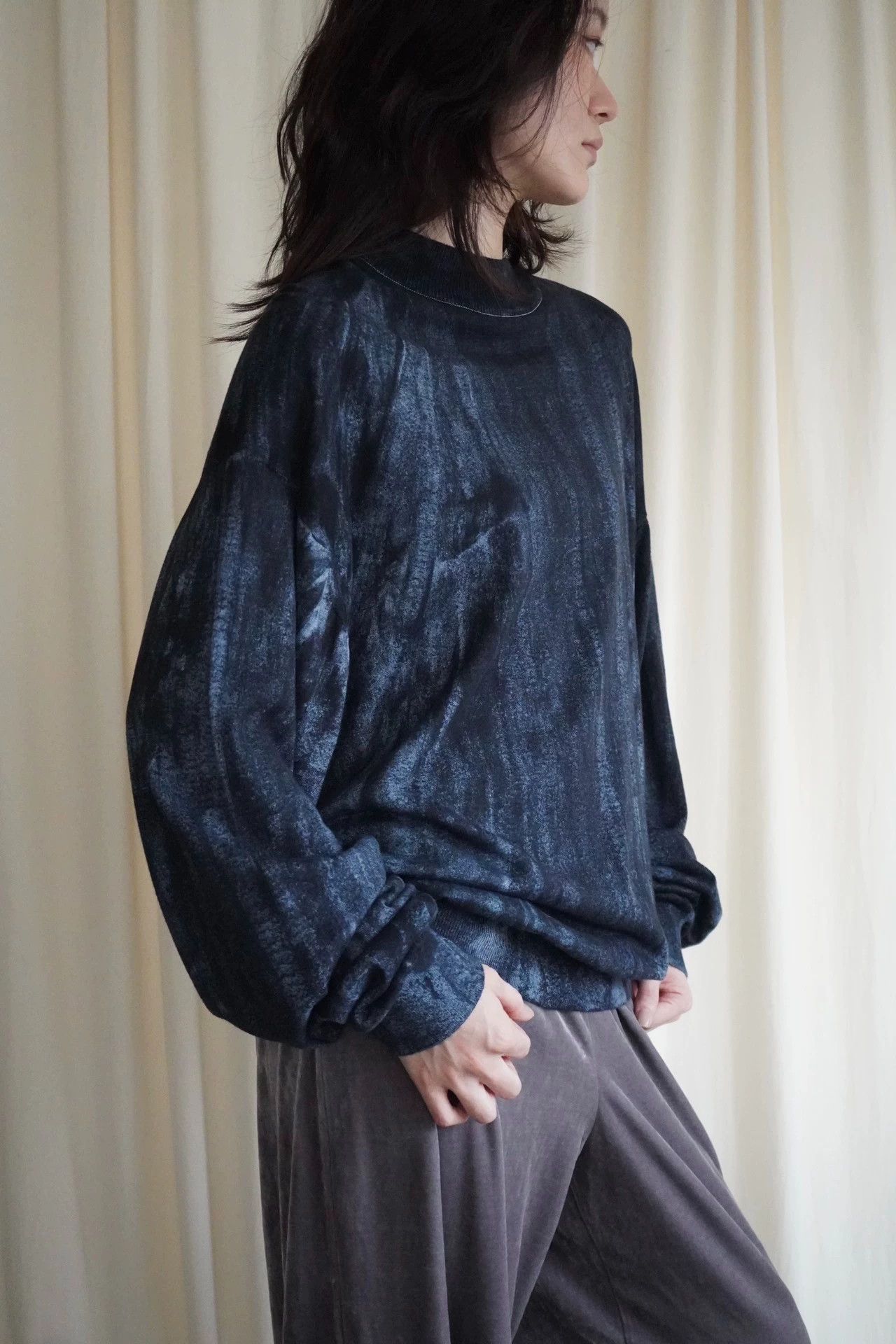 Issey Miyake 1994 Issey Miyake Tie-Dye Ink Drip Top ML Size M / US 6-8 / IT 42-44 - 6 Thumbnail