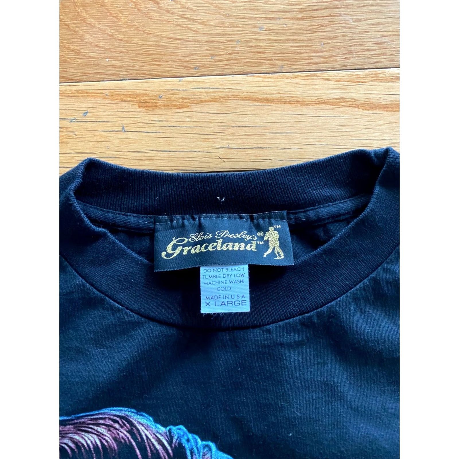 Vintage VINTAGE Elvis Presley All Over Print Shirt Graceland USA Made Mens XL Black 1990s Graceland Mens XL Black Elvis Presley Shirt Size US XL / EU 56 / 4 - 4 Thumbnail