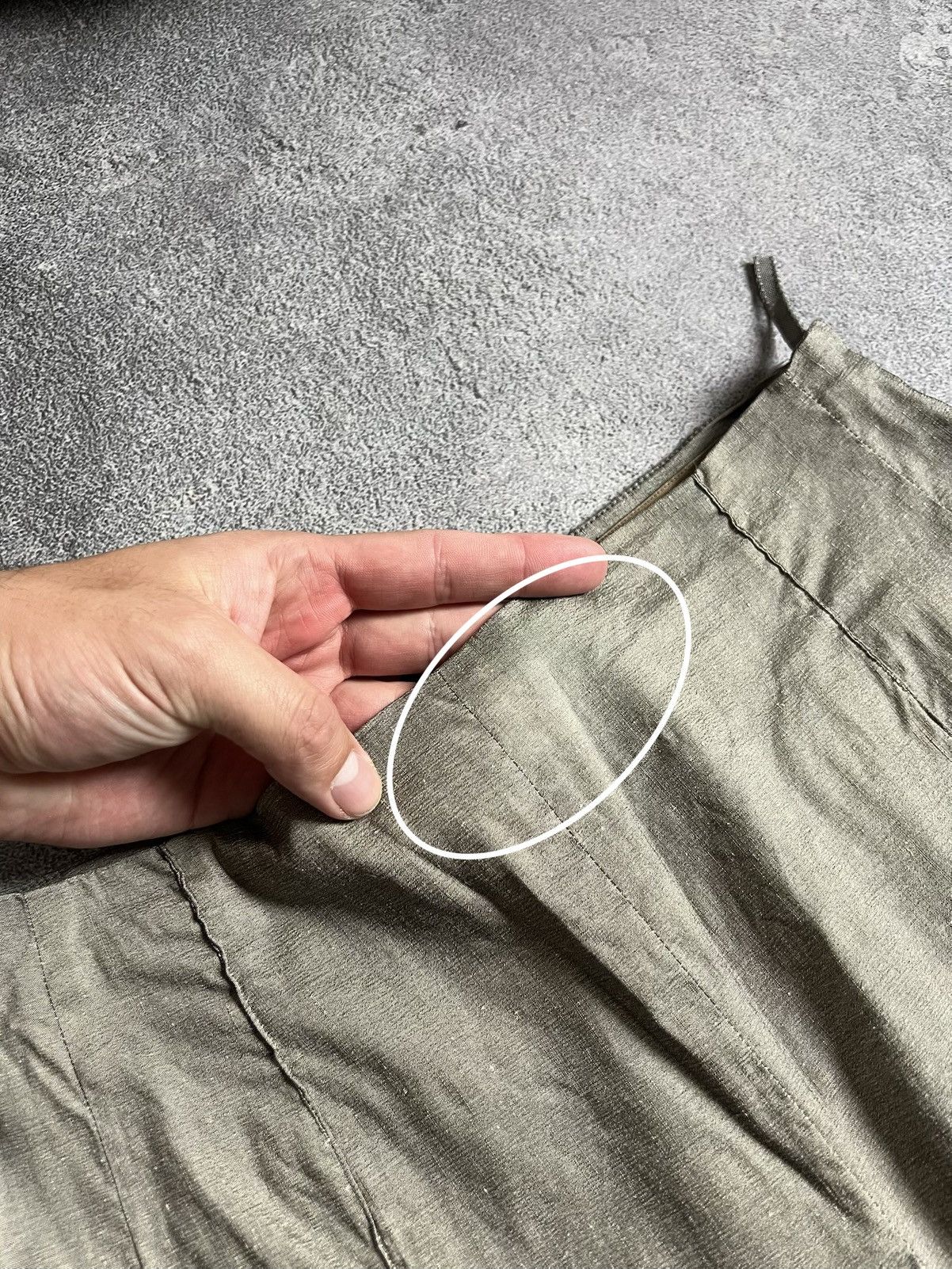 Annette Gortz Vintage Annette Gortz Linen Pants Sz 38 Khaki Green Tapered Size 26" / US 2 / IT 38 - 9 Thumbnail