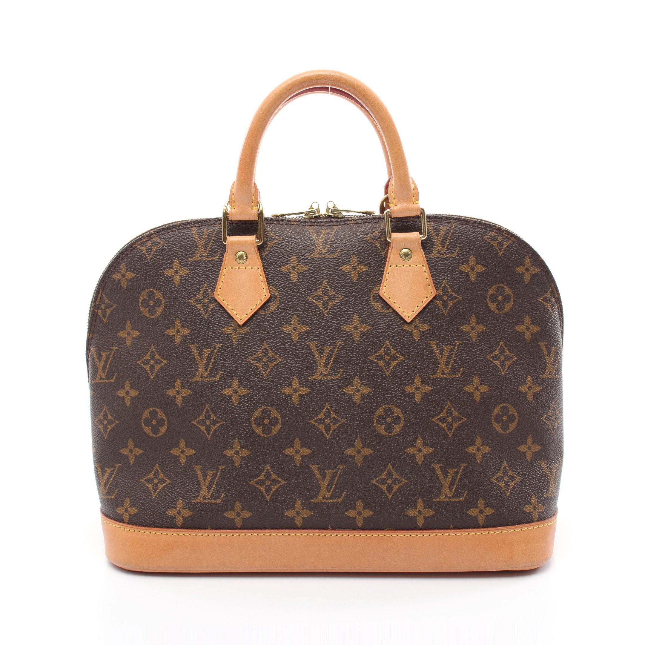 Louis Vuitton Louis Vuitton Alma Pm Monogram Handbag Leather Brown Size ONE SIZE - 1 Thumbnail