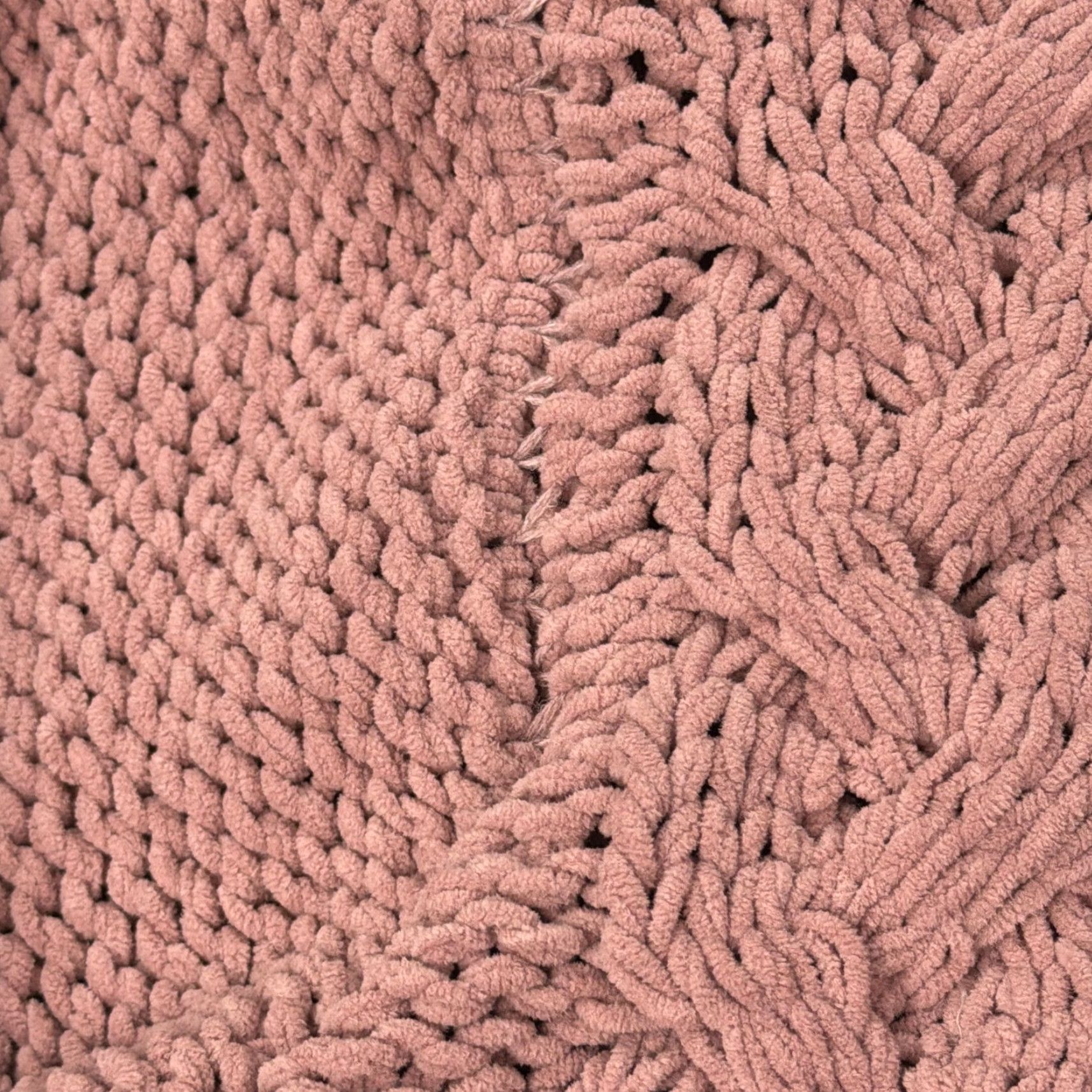 Vintage Altar'd State Womens Medium Pink Cable Knit Cropped Mock Neck Pullover Sweater Size M / US 6-8 / IT 42-44 - 4 Thumbnail