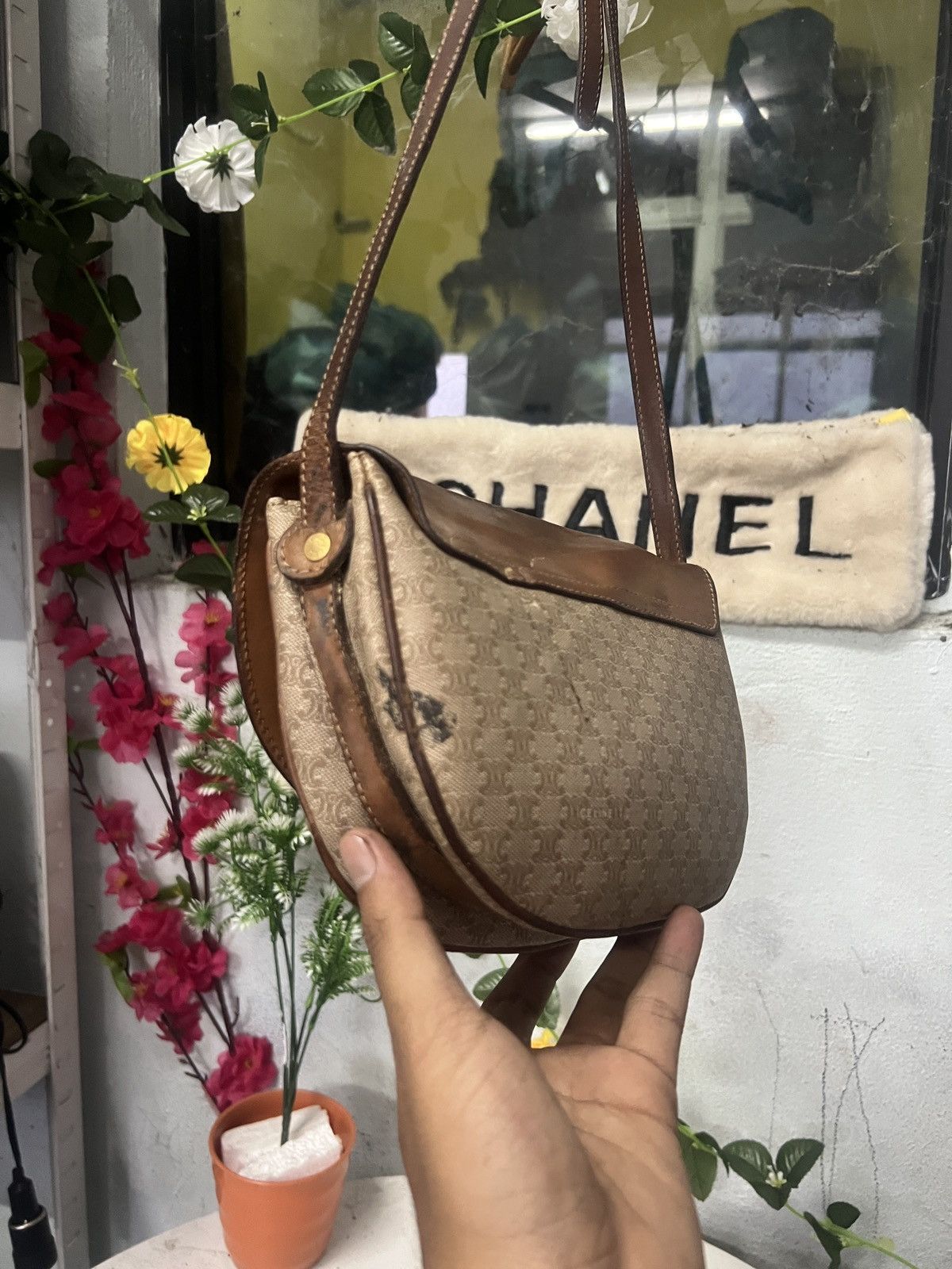 Celine × Vintage Vintage 90s Celine Shoulder Size ONE SIZE - 4 Thumbnail