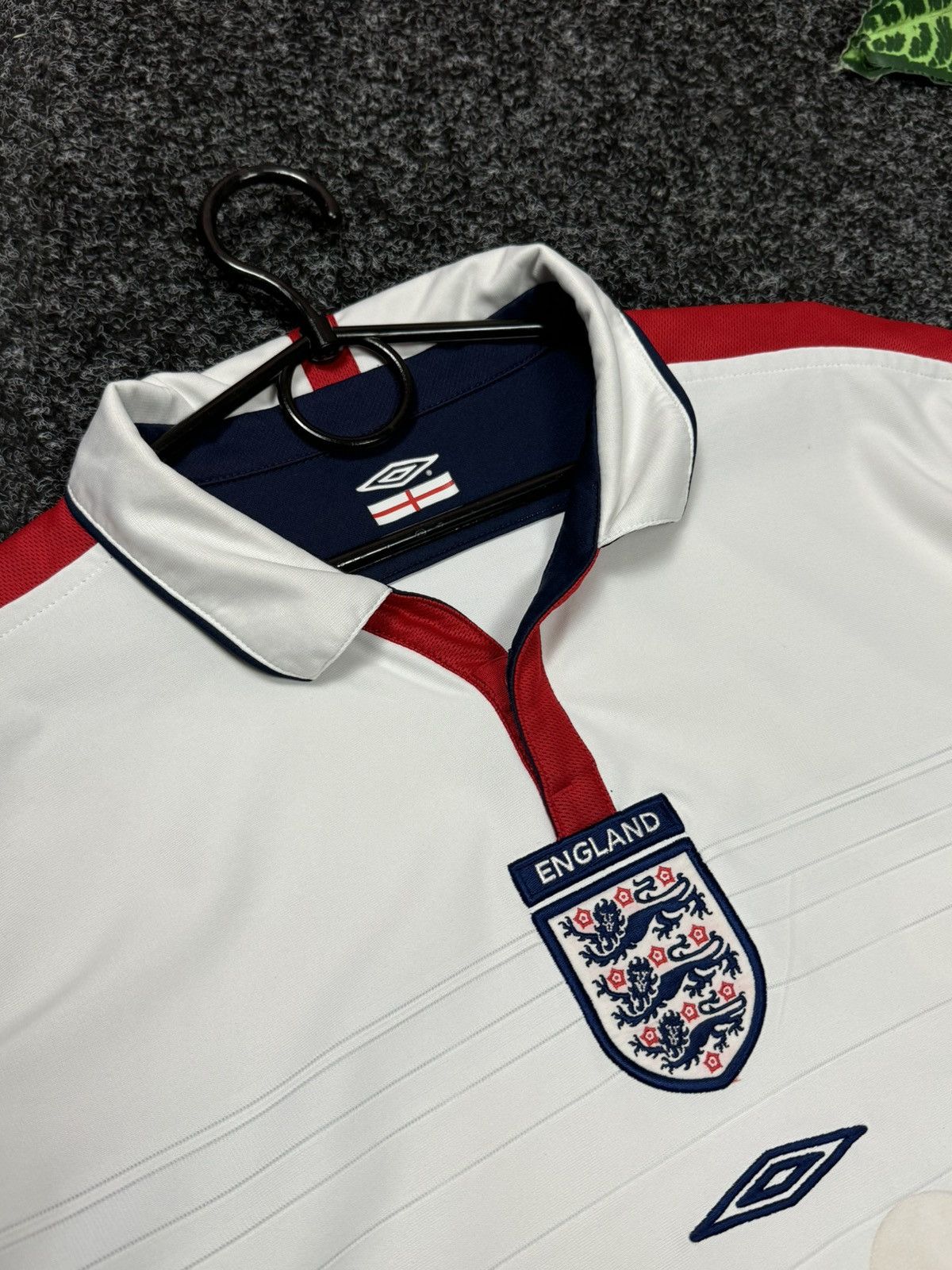 Umbro × Vintage UMBRO ENGLAND 🏴󠁧󠁢󠁥󠁮󠁧󠁿 Double-sided football T-shirt Kellow 69 Size US L / EU 52-54 / 3 - 18 Thumbnail