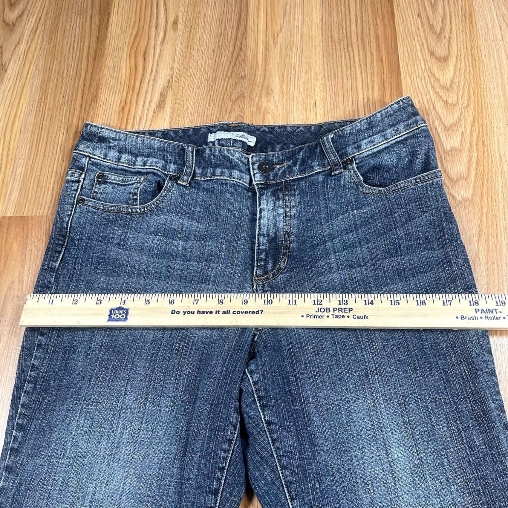 Denime Chico’s Jeans Womens 1.5 Reg Straight Leg Mid Rise Stretch Blue Denim Pants Size 26" / US 2 / IT 38 - 5 Thumbnail