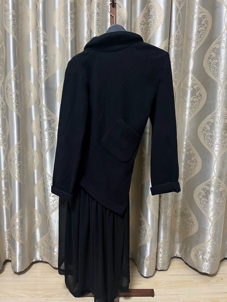Comme des Garcons Comme des Garcons Black Velvet Twist Splicing Jacket Size S / US 4 / IT 40 - 2 Thumbnail