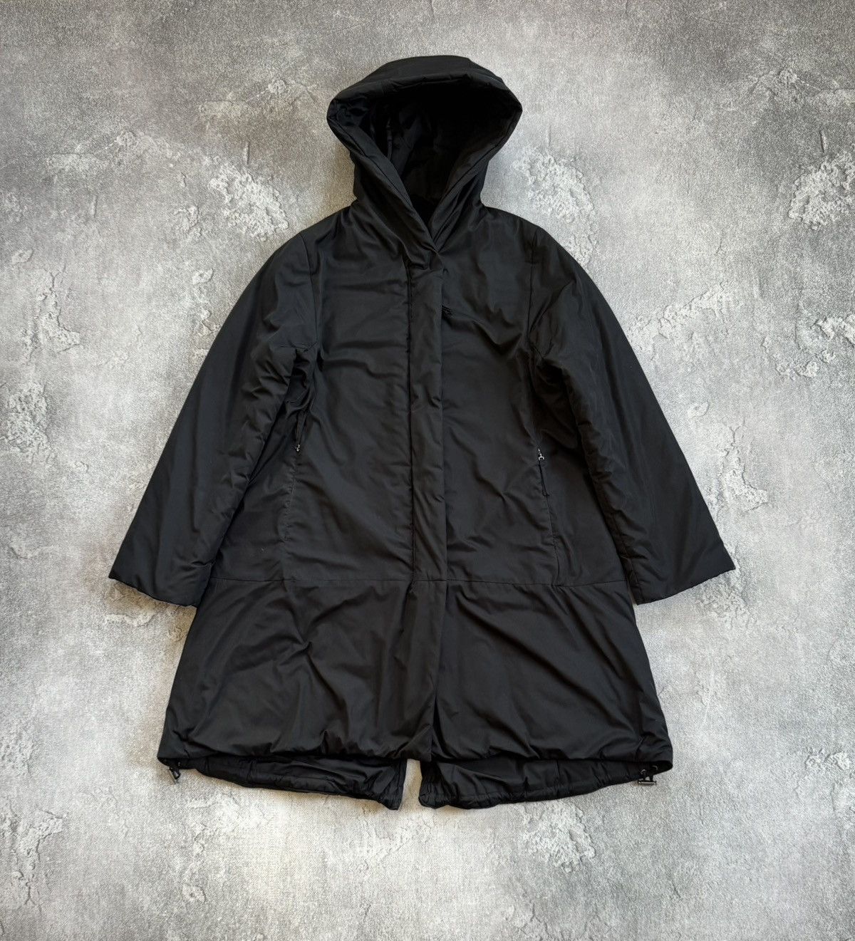 OSKA Oska 1size black jacket hooded coat zip avantgarde relaxed Size S / US 4 / IT 40 - 8 Thumbnail