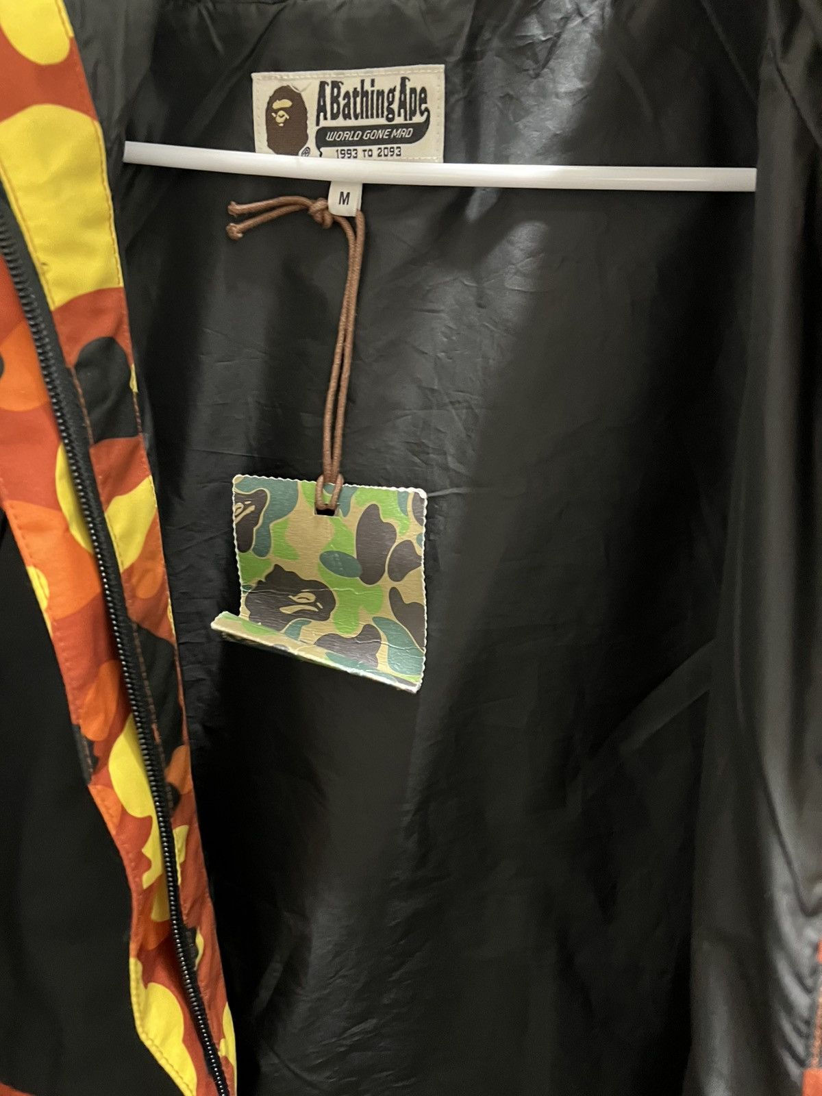 Bape BAPE Tiger hoodie snowboard jacket orange camo Size US M / EU 48-50 / 2 - 6 Thumbnail