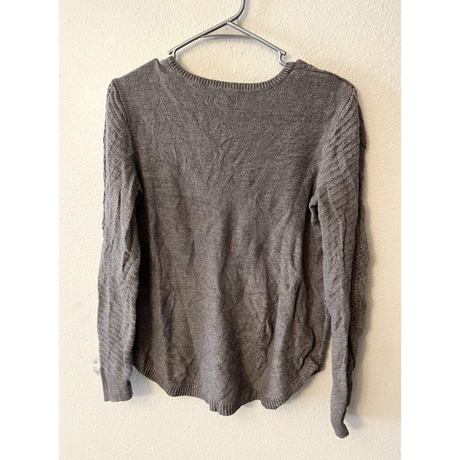 Vintage VINTAGE Sonoma Wmns Size M Loose Knit V-Neck Brown Tan Sweater Long Sleeve Size M / US 6-8 / IT 42-44 - 2 Thumbnail
