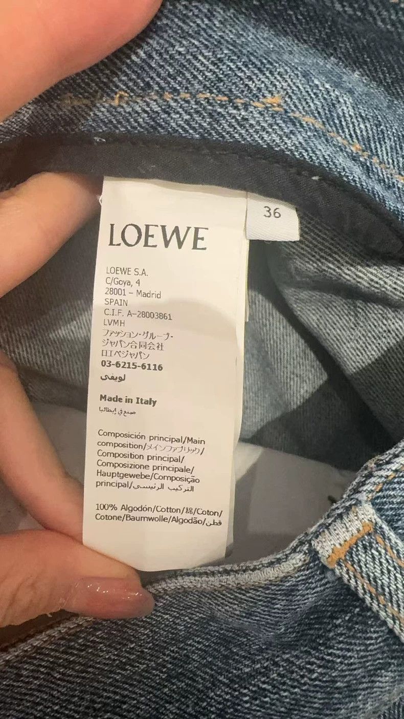 Loewe Loewe Ruffled jeans Size 35" - 2 Thumbnail