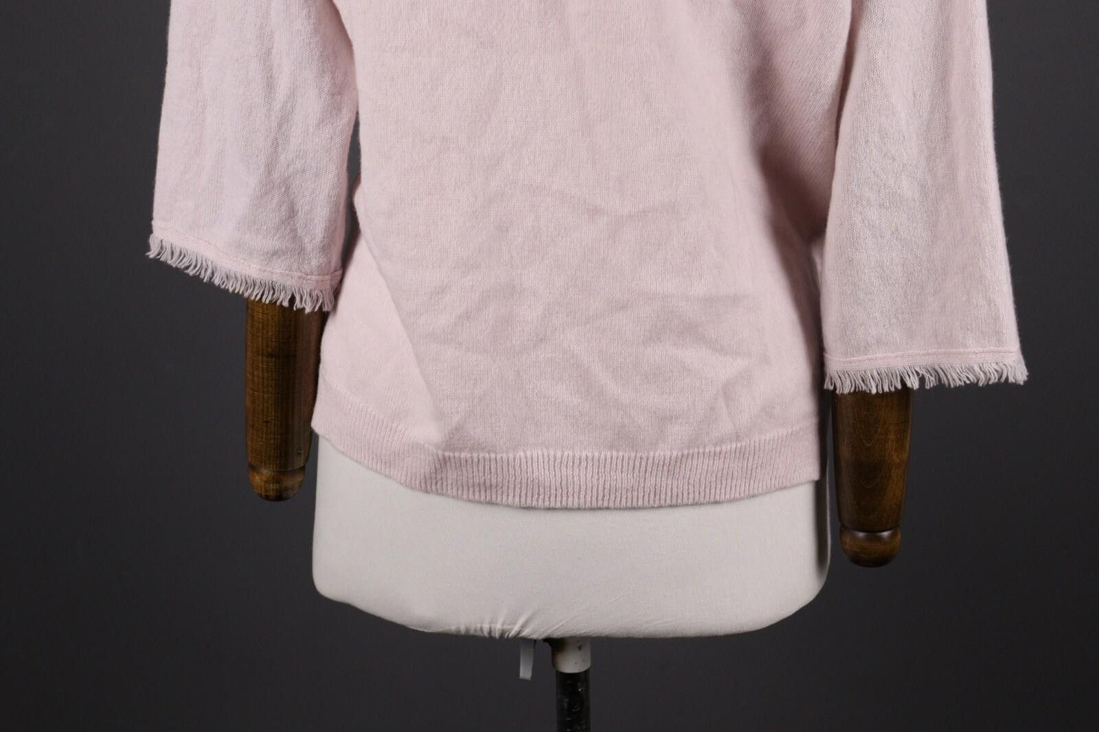 Designer FFC Pink Wool Cashmere Knit Drepe Cardigan Sweater Size 1 Size M / US 6-8 / IT 42-44 - 7 Thumbnail