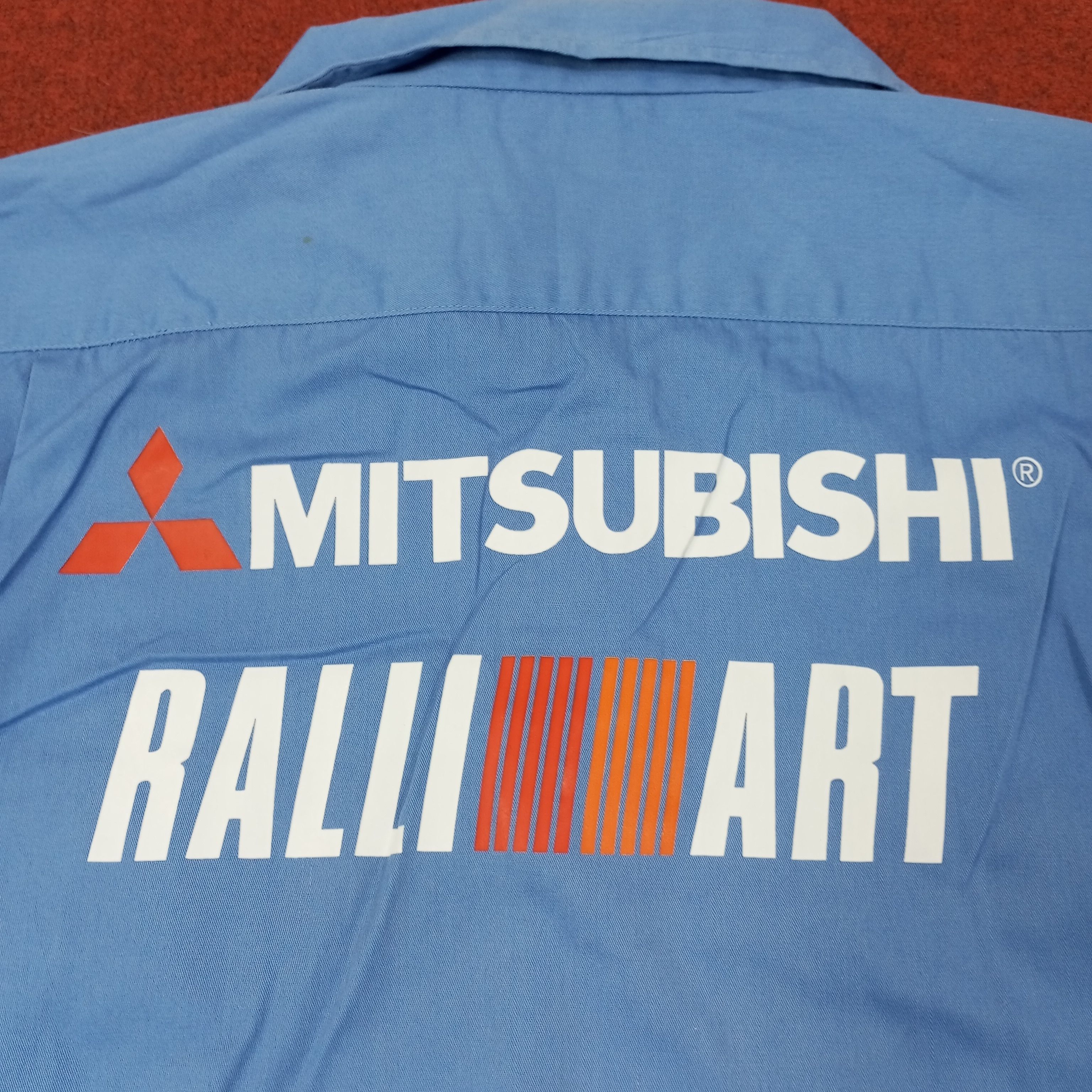 Vintage Mitsubishi Ralli Art Motorsports Custom Art Jacket c246n1 Size US L / EU 52-54 / 3 - 2 Thumbnail