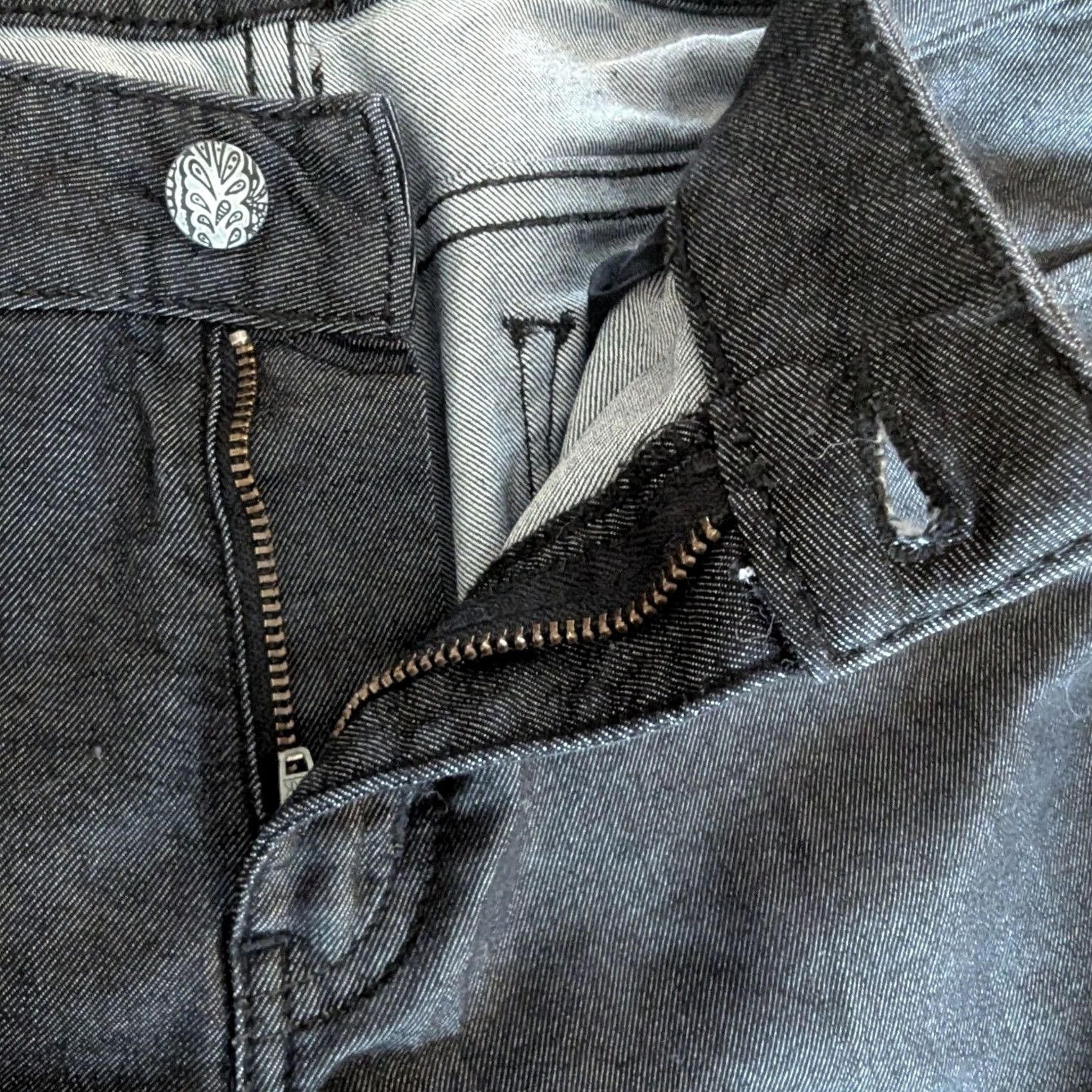 Prana Prana Kara Jeans Charcoal Grey Stretch Denim Tapered Leg Womens Sz 8/29 Short Size 29" - 7 Thumbnail
