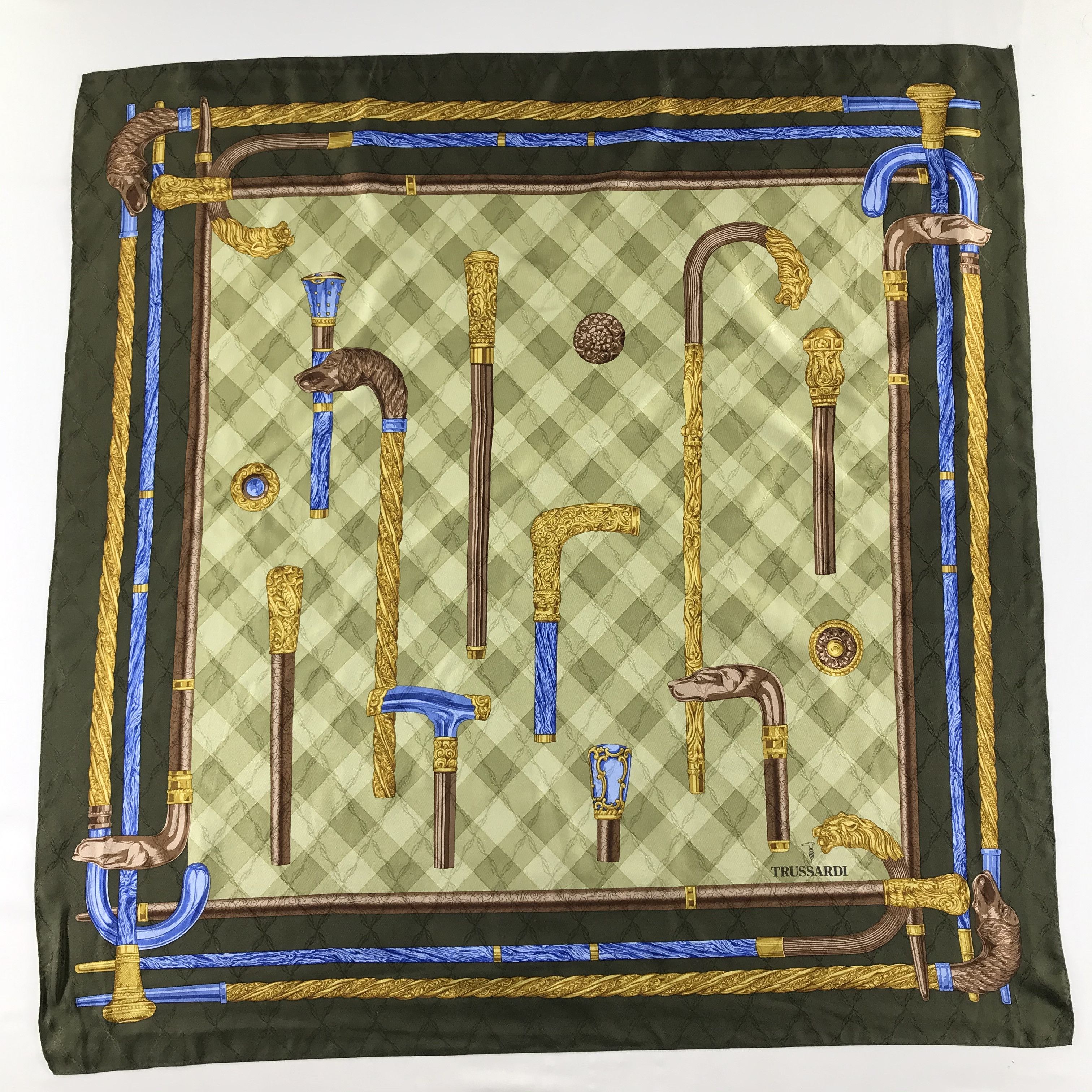 Trussardi Vintage Trussardi Silk Scarf Size ONE SIZE - 2 Thumbnail