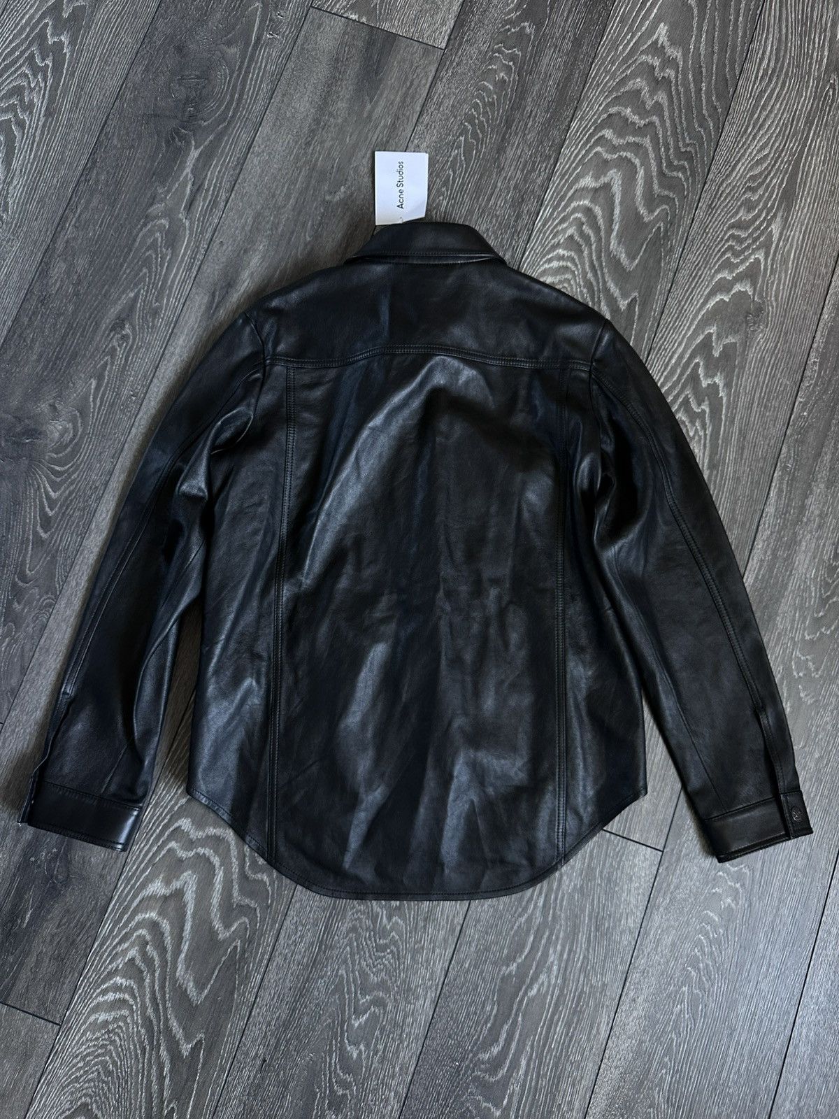 Acne Studios acne studios lamb leather overshirt button up shirt Size US S / EU 44-46 / 1 - 3 Thumbnail