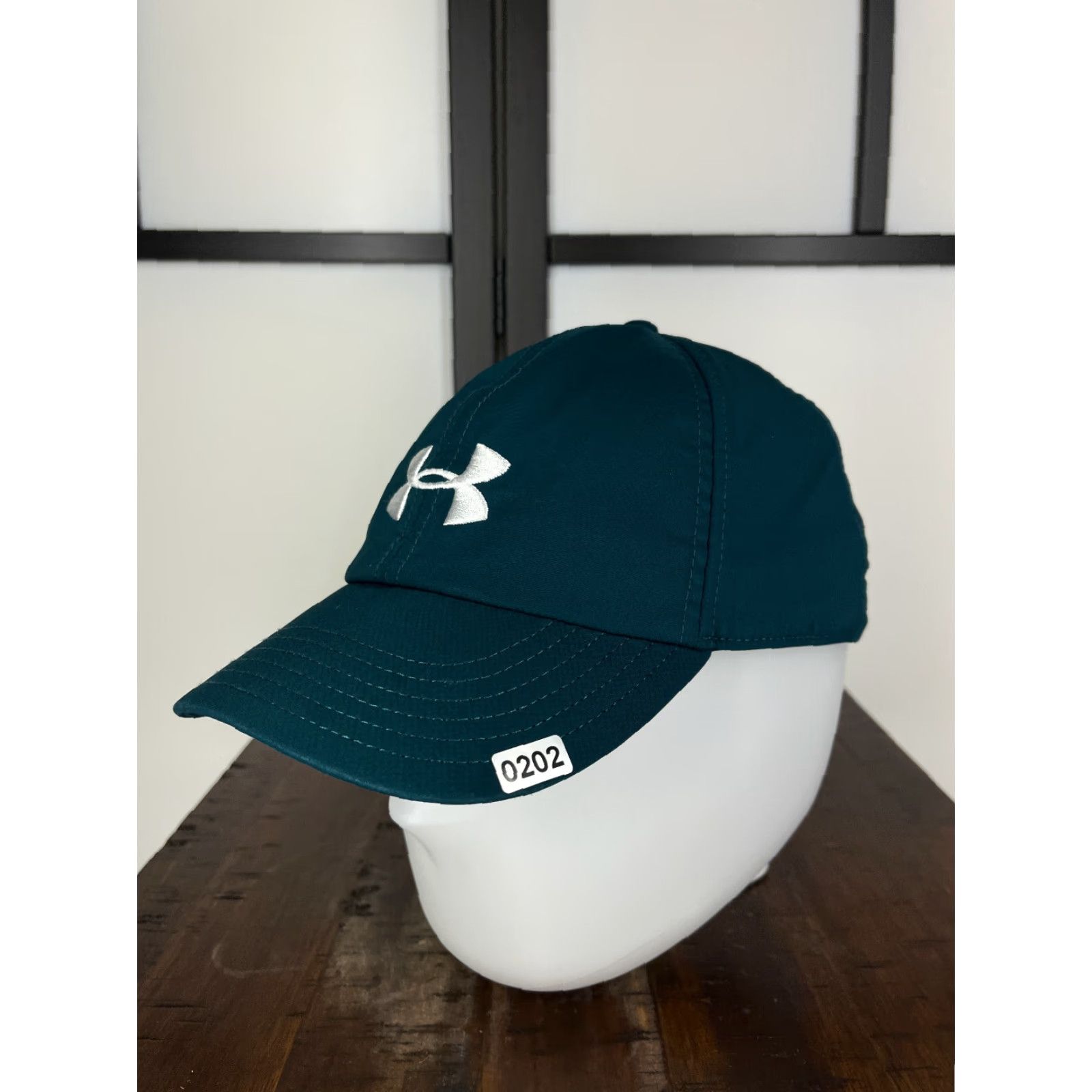 Under Armour Under Armour Hat Cap Strap Back Womens One Size Teal Polyester Spandex Blend Size ONE SIZE - 4 Thumbnail