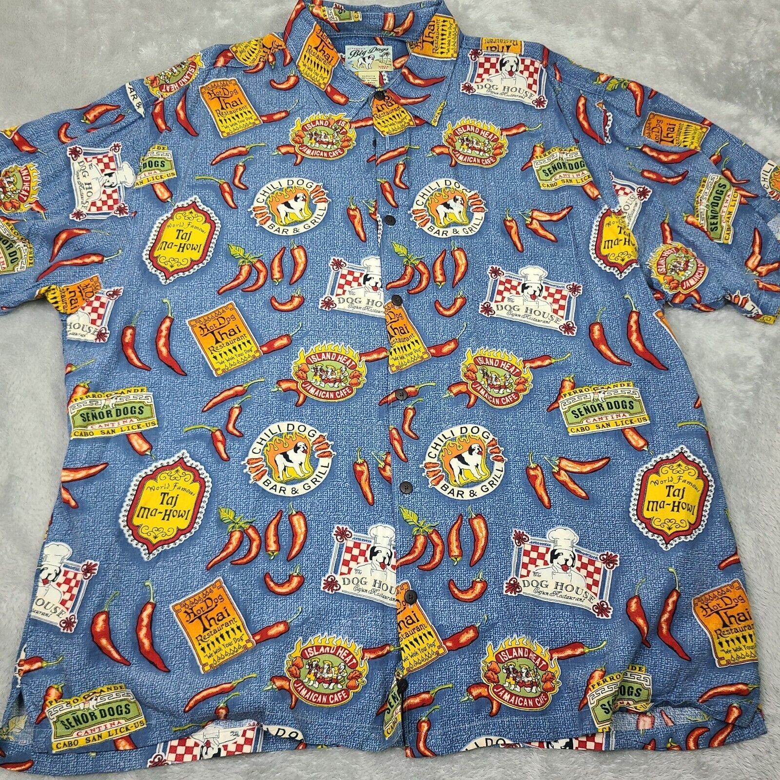 Big Dogs Authentic Big Dogs Shirt Men's X-Large Hot Dog Thai Chili Se Size US XL / EU 56 / 4 - 1 Thumbnail