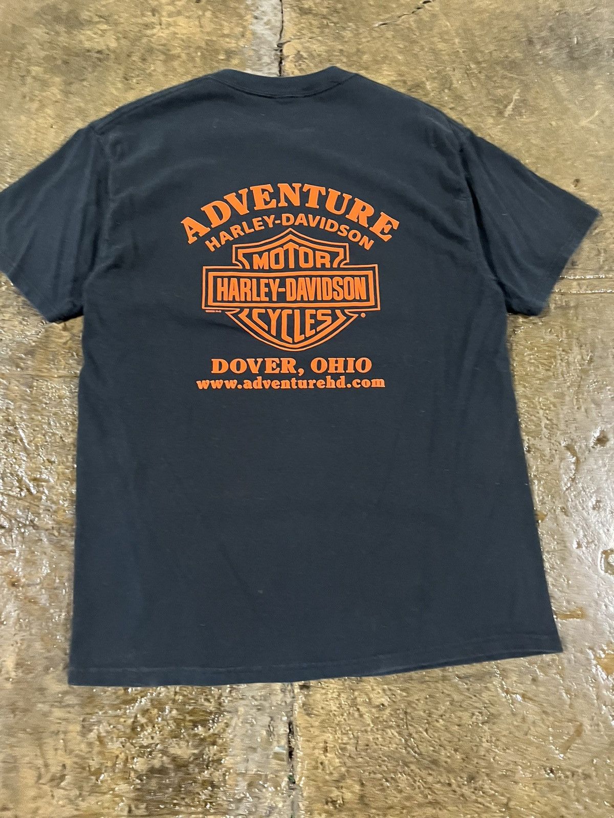 Harley Davidson × Vintage Vintage Harley Davidson Y2K Biker Grunge Logo Tee Shirt Size US L / EU 52-54 / 3 - 6 Thumbnail