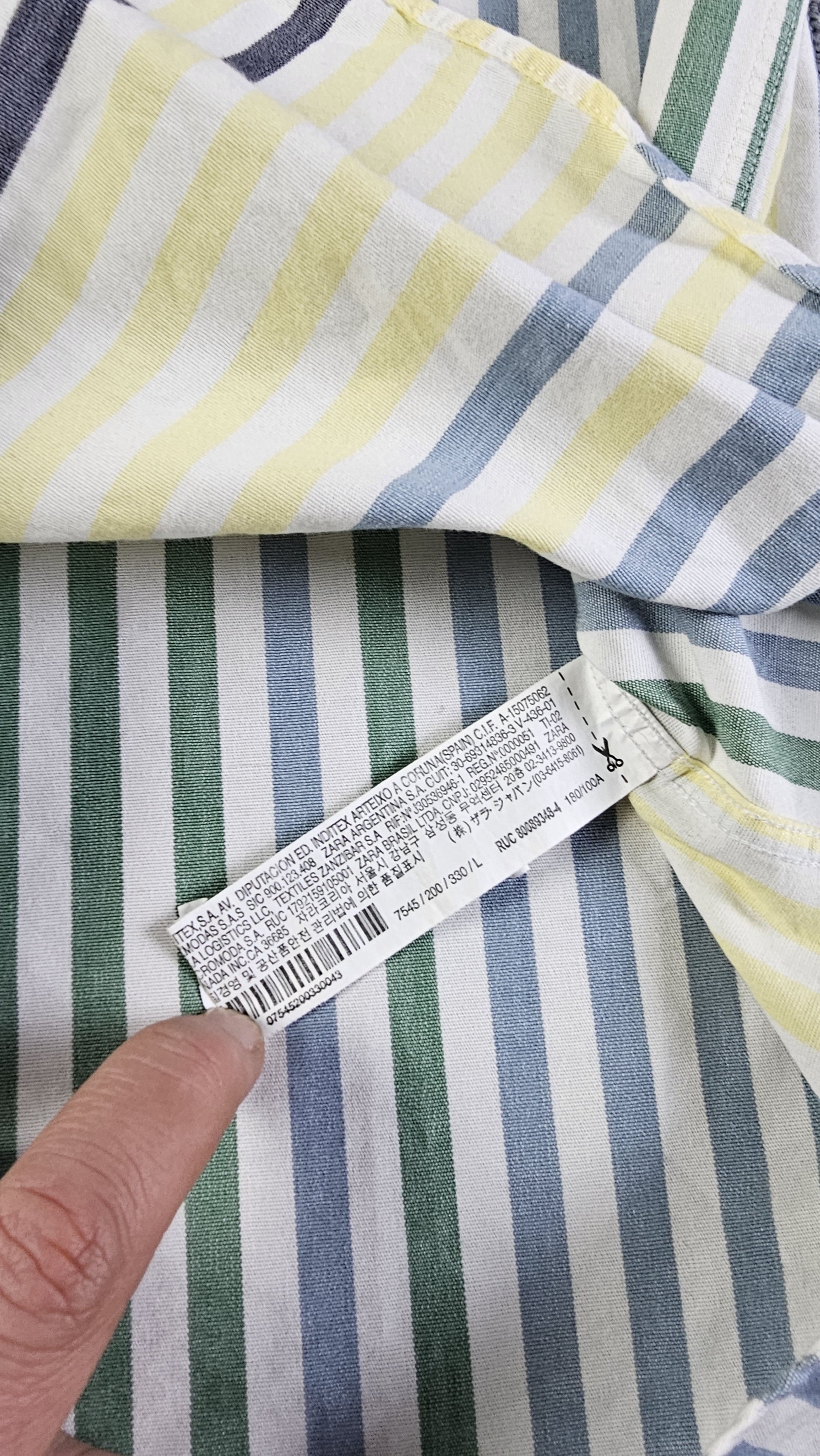 Zara Zara Man Colorful Stripe Long Sleeve Button Down Shirt Men L Size US L / EU 52-54 / 3 - 5 Thumbnail