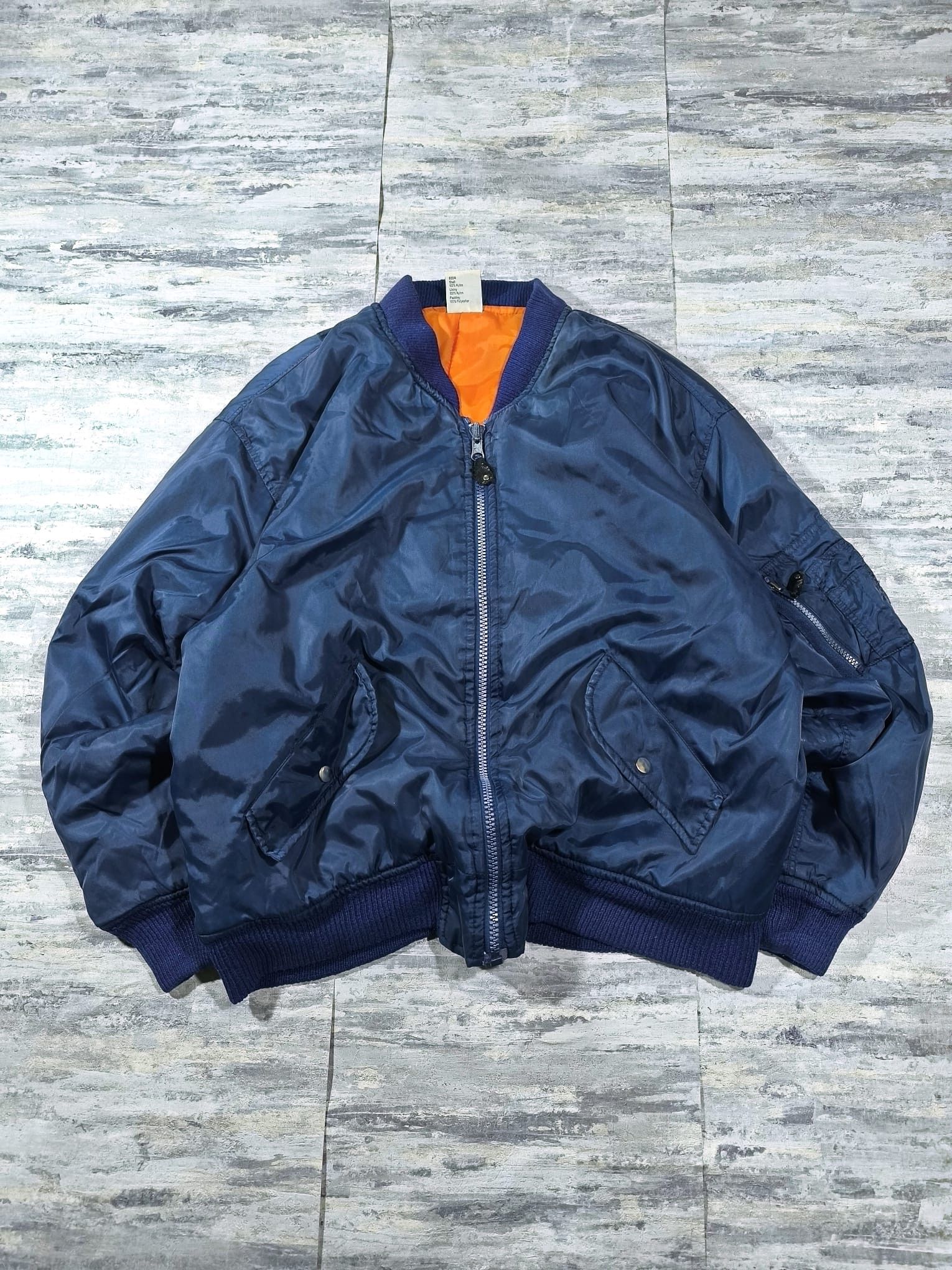 Vintage vintage 90s usa bomber jacket ma-1 flyers oversize Size US XL / EU 56 / 4 - 4 Thumbnail