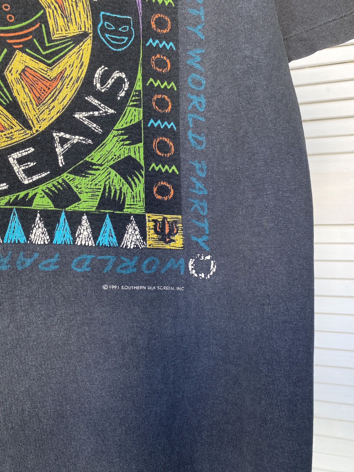 Band Tees × Vintage Vintage 1991s New Orleans French Quarter Art Tee Shirt Size US L / EU 52-54 / 3 - 6 Thumbnail