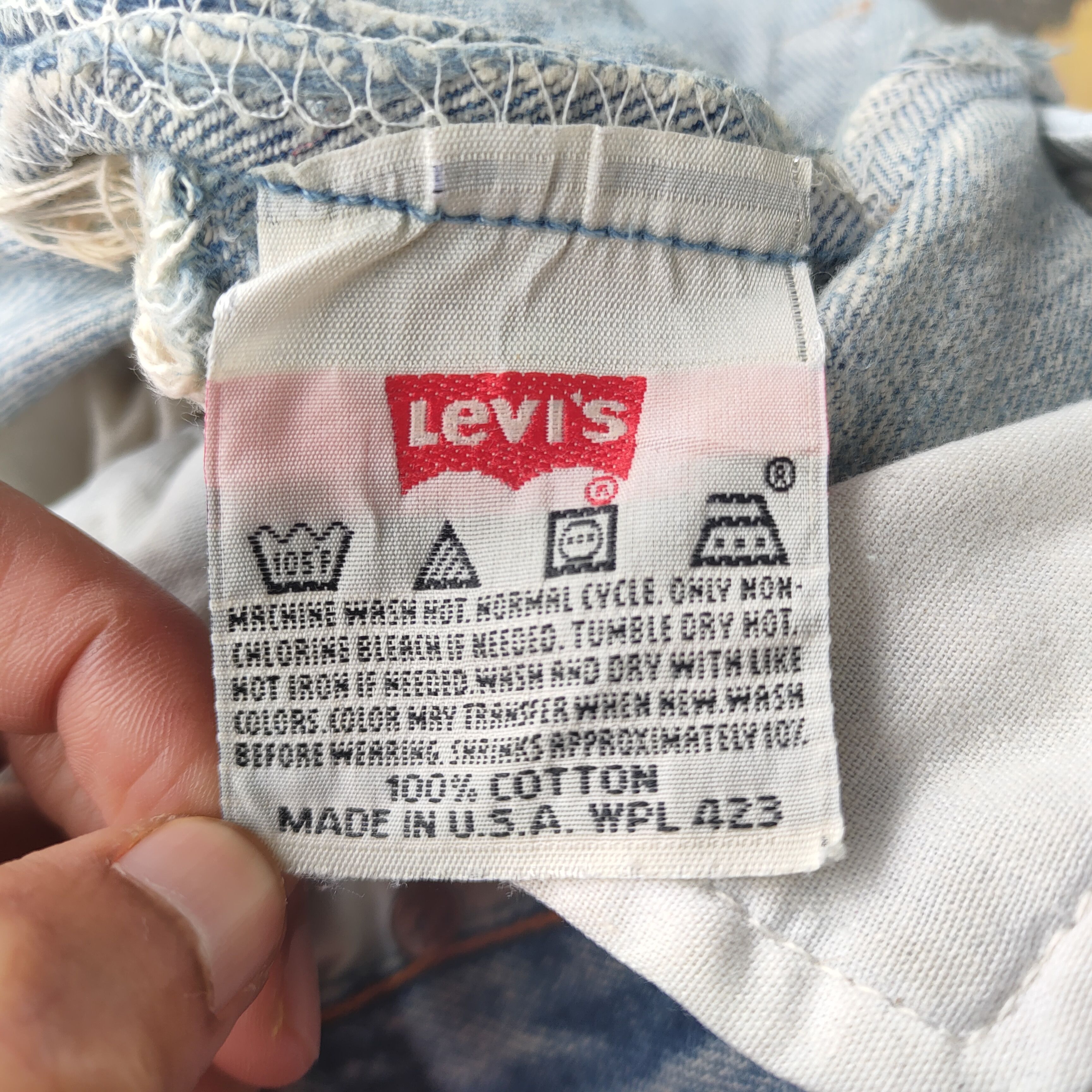 Levi's Vintage Clothing VINTAGE 97' LEVI'S 501 USA RIPPED FADED JEANS DENIM PANTS Size US 34 / EU 50 - 13 Thumbnail