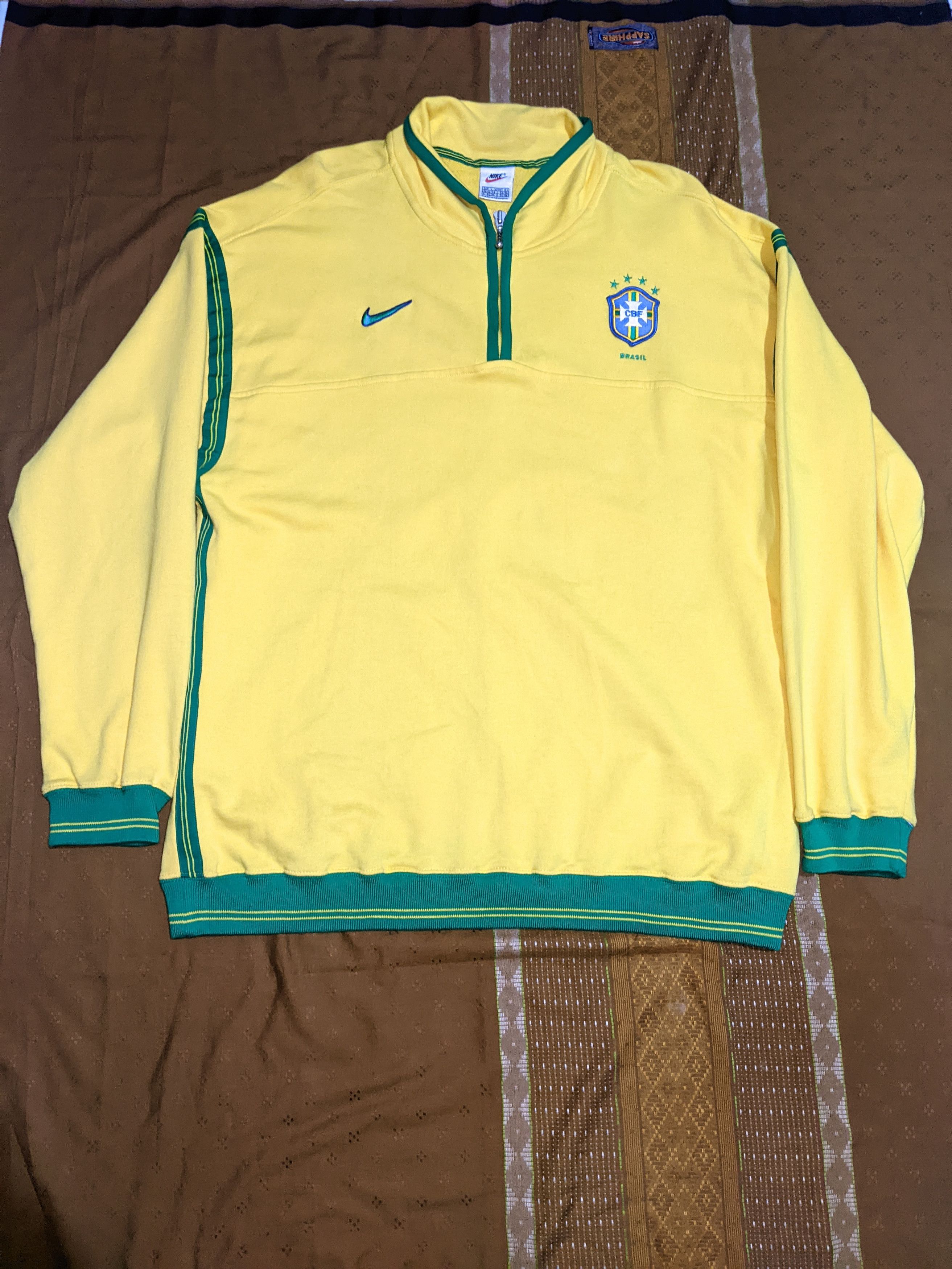 Nike BRAZIL 1998 TRAINING SIZE L SWEATSHIRT TRACKSUIT JACKET Size US L / EU 52-54 / 3 - 1 Thumbnail