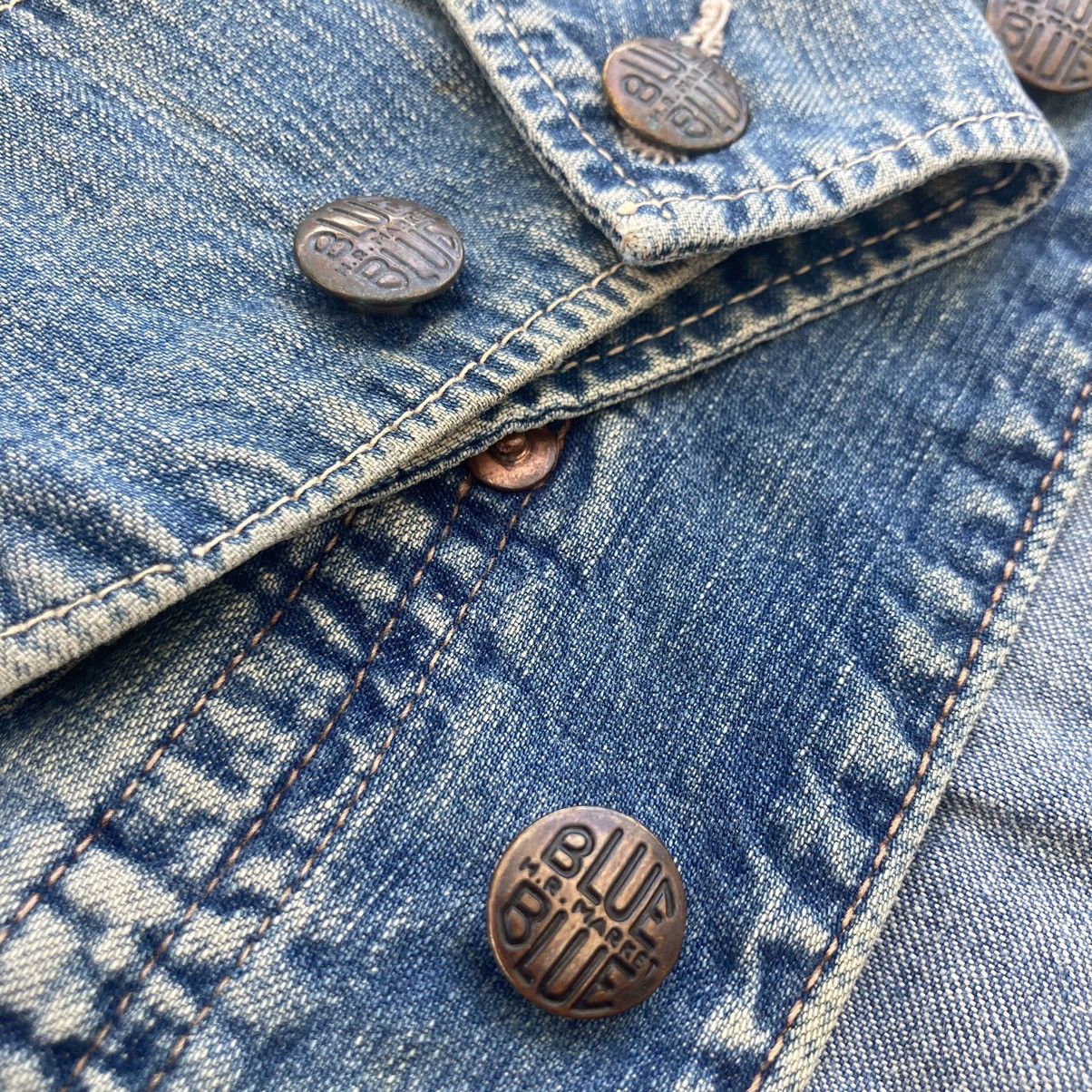 Blue Blue Japan VINTAGE BLUE BLUE ARIGATO DENIM CHORE JACKET Size US M / EU 48-50 / 2 - 10 Thumbnail