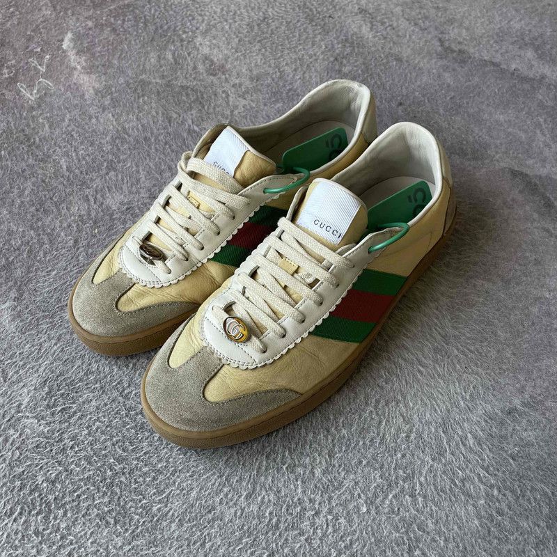 Gucci Gucci Leather Low-Top Fashion Sneakers for Men 0079 Size US 9.5 / EU 42-43 - 1 Thumbnail