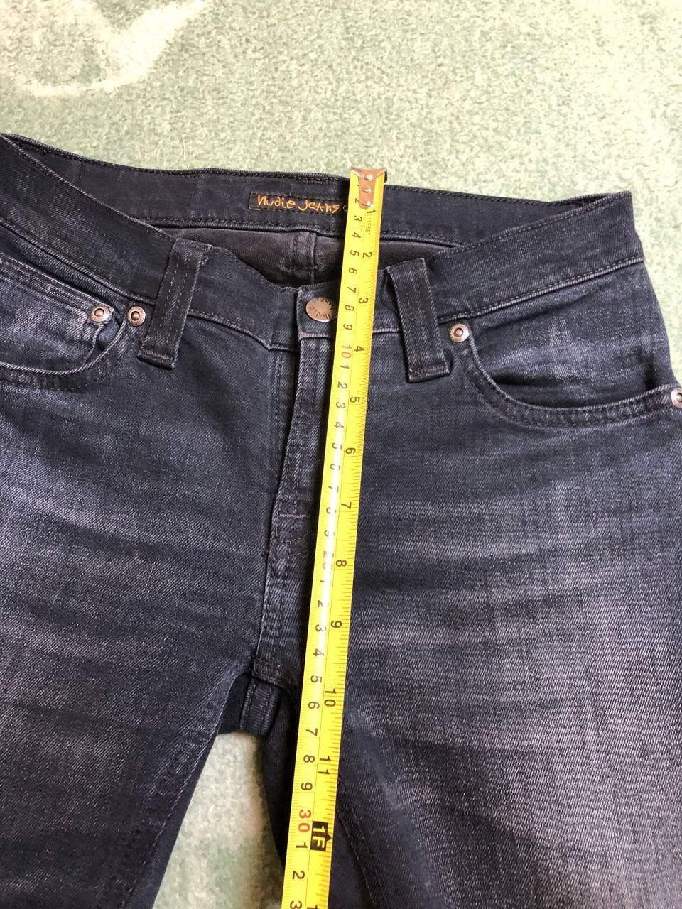 Nudie Jeans NUDIE Denim Dark Wash Stretch Slim Fit Straight Jeans Size 25" / US 0 / IT 36 - 9 Thumbnail